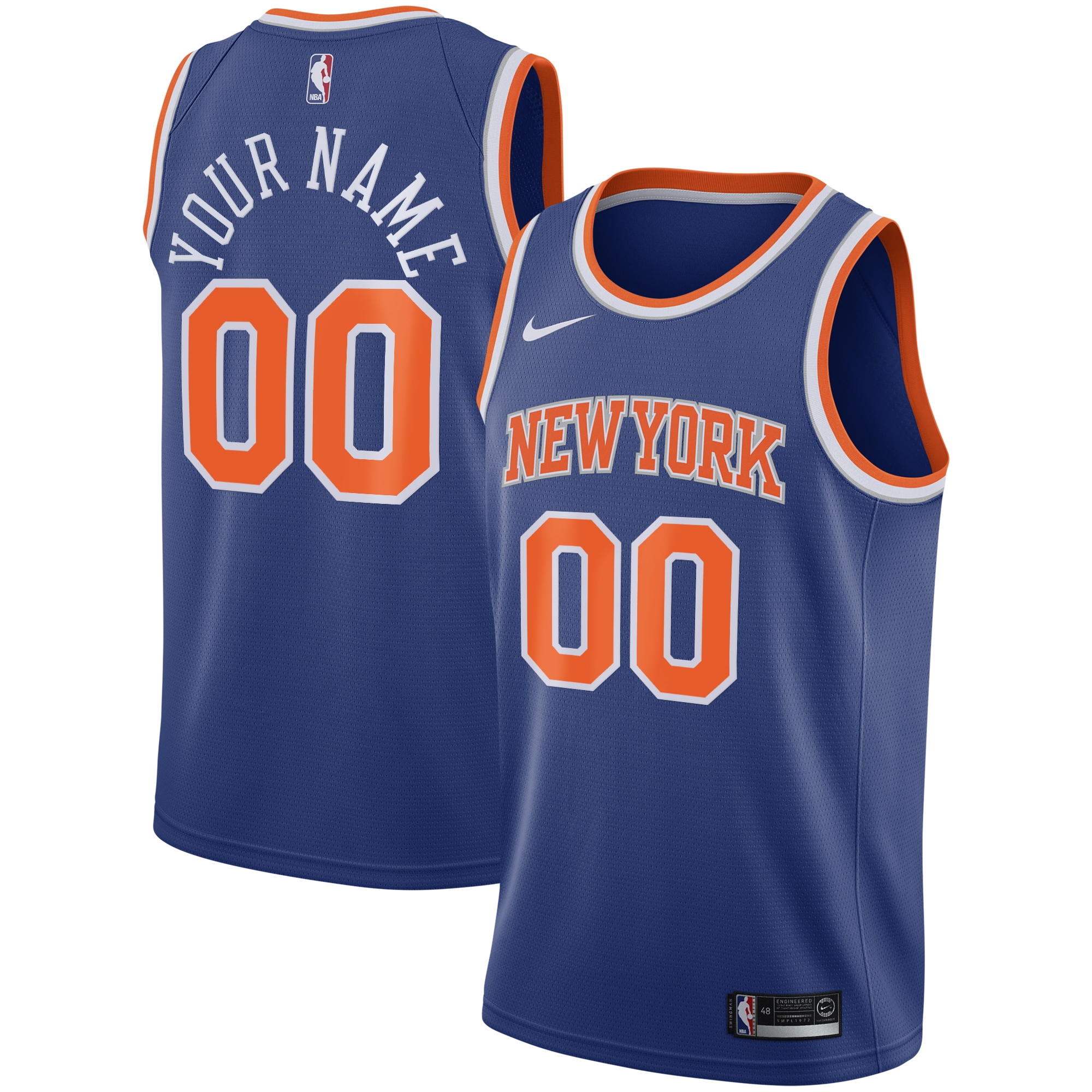 New York Knicks Icon Swingman Jersey - Custom - Youth - JS827 