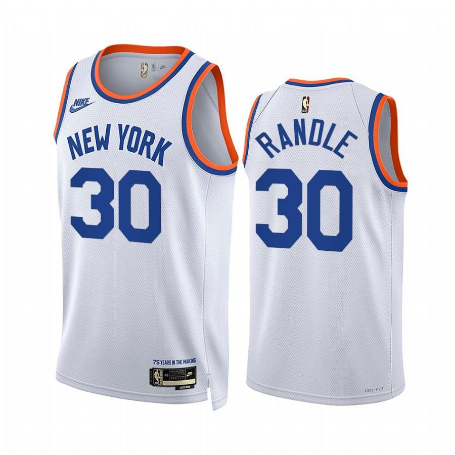 New York Knicks Julius Randle 30 White Year Zero Classic Edition Jersey - Men Jersey - JS278 