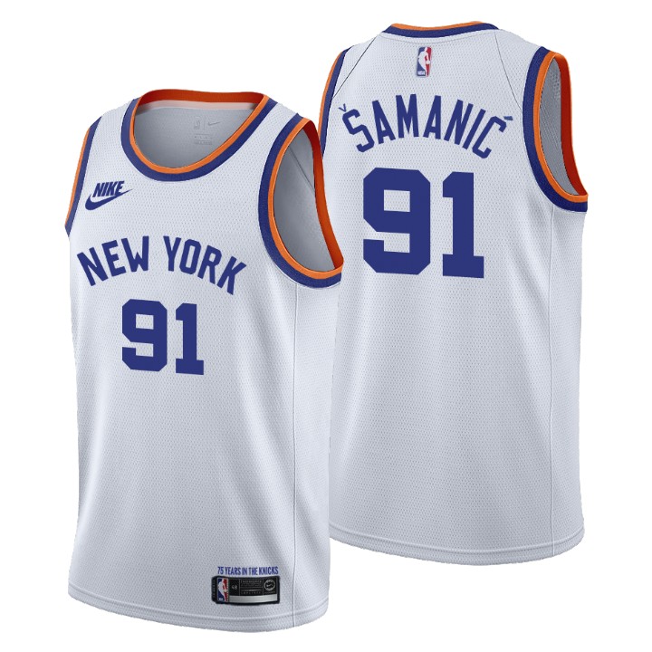 New York Knicks Luka Samanic 75th Anniversary Classic Edition Jersey