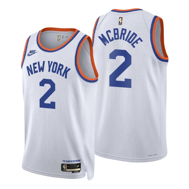 New York Knicks Miles Mcbride 2021-22 75th Anniversary Classic Edition Year Zero Jersey