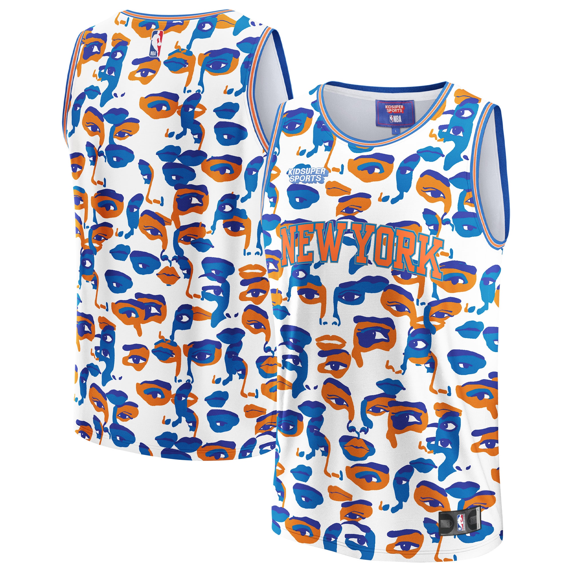 New York Knicks Nba & Kidsuper Studios By Fanatics Unisex Hometown Jersey - White
