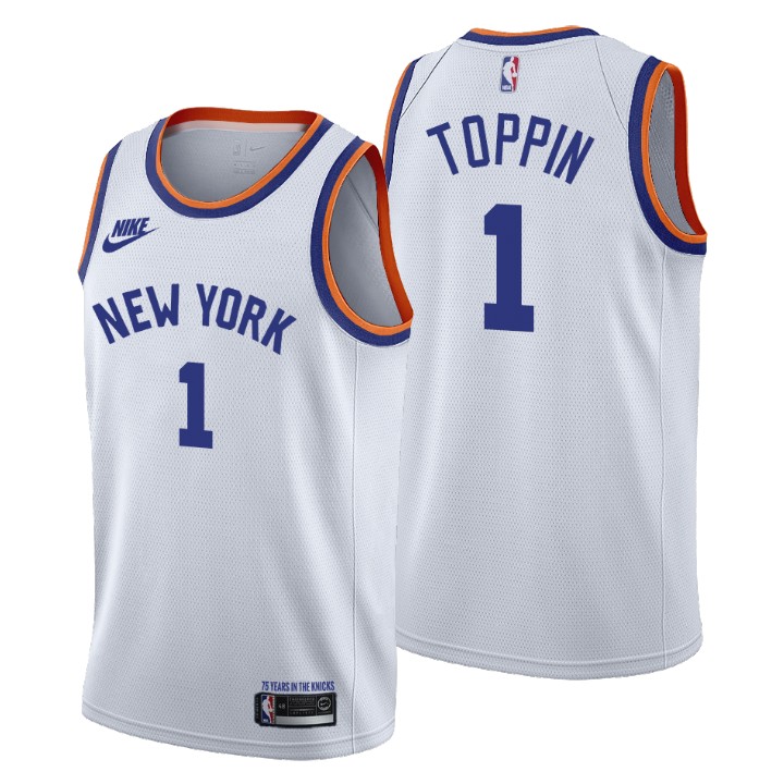 New York Knicks Obi Toppin 75th Anniversary Jersey