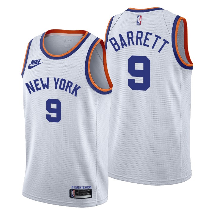 New York Knicks Rj Barrett 75th Anniversary Jersey