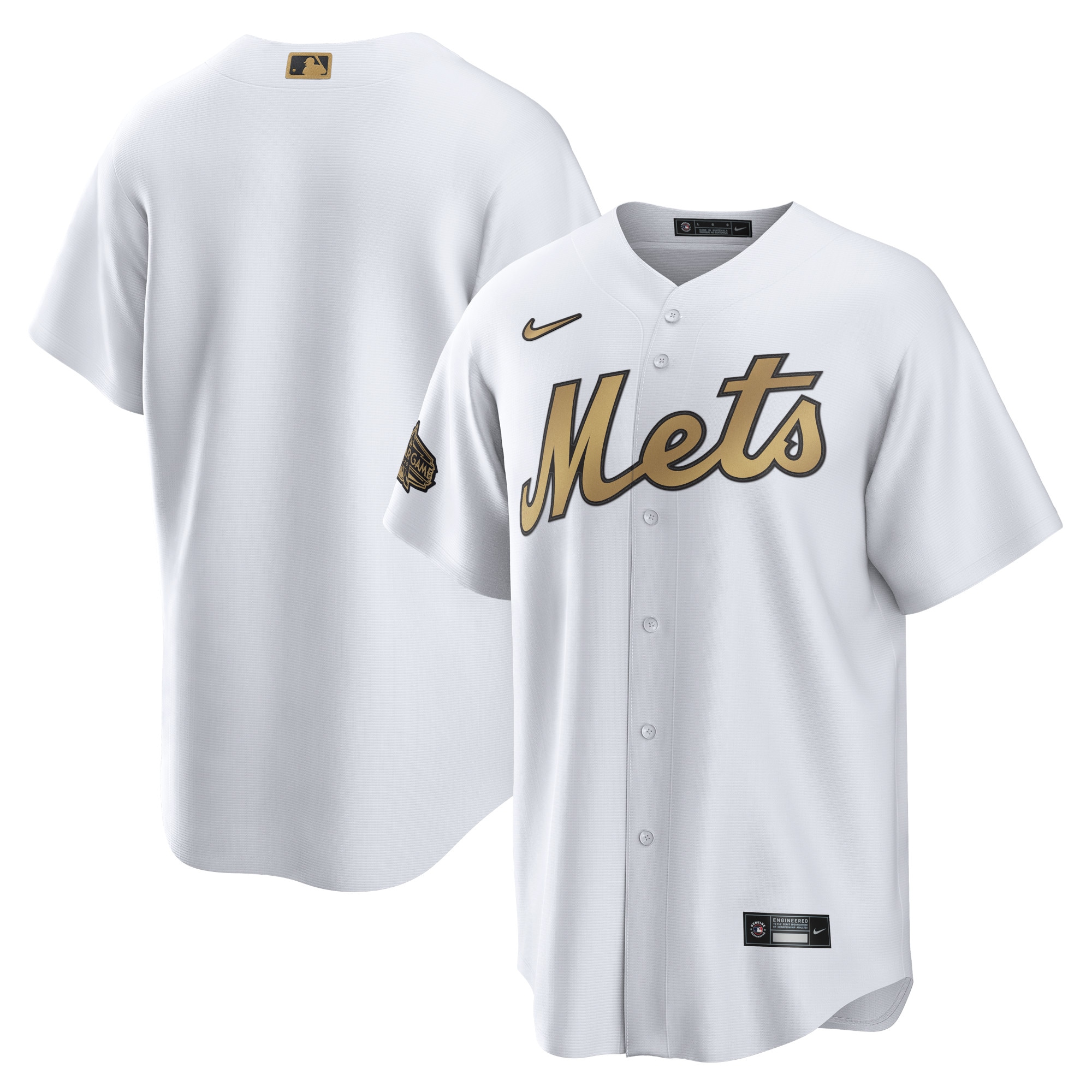 New York Mets 2022 Mlb All-star Game Replica Blank Jersey - White