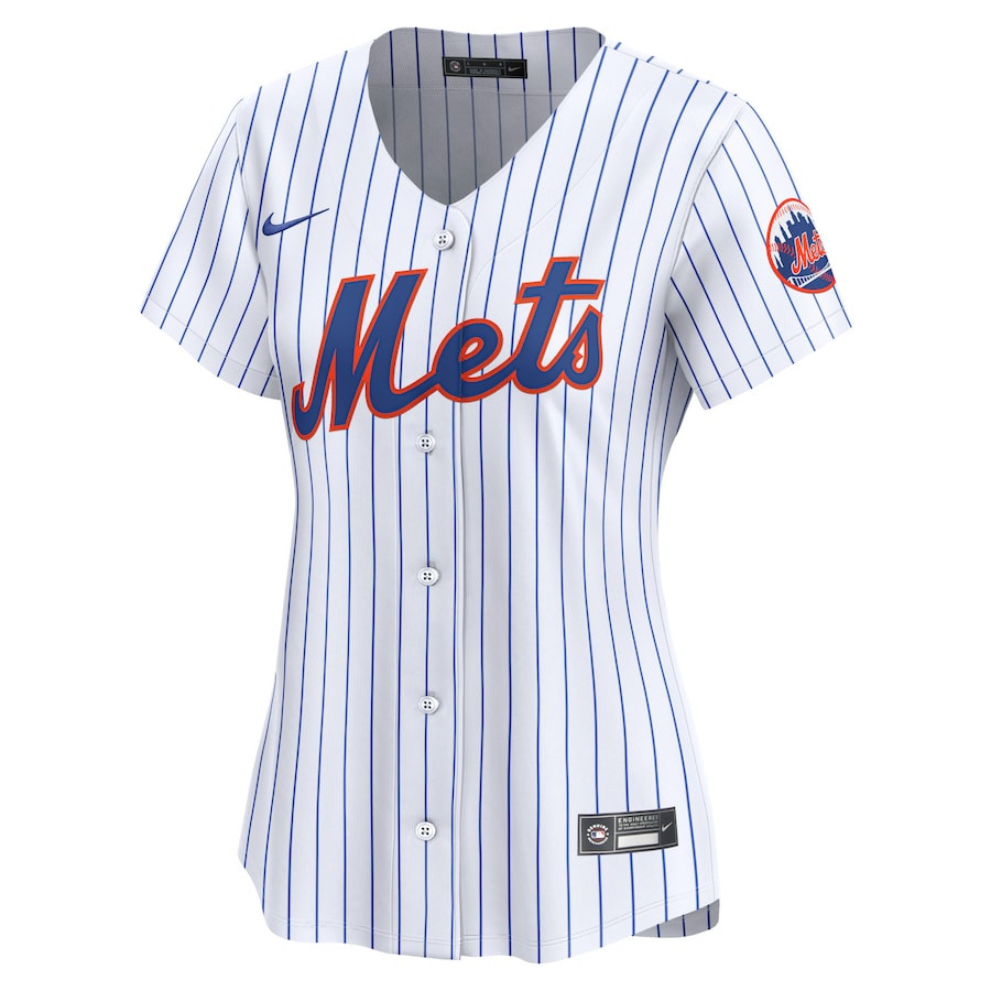 Alternative view of New York Mets 2024 Jackie Robinson Day Home Limited Women Jersey - White 