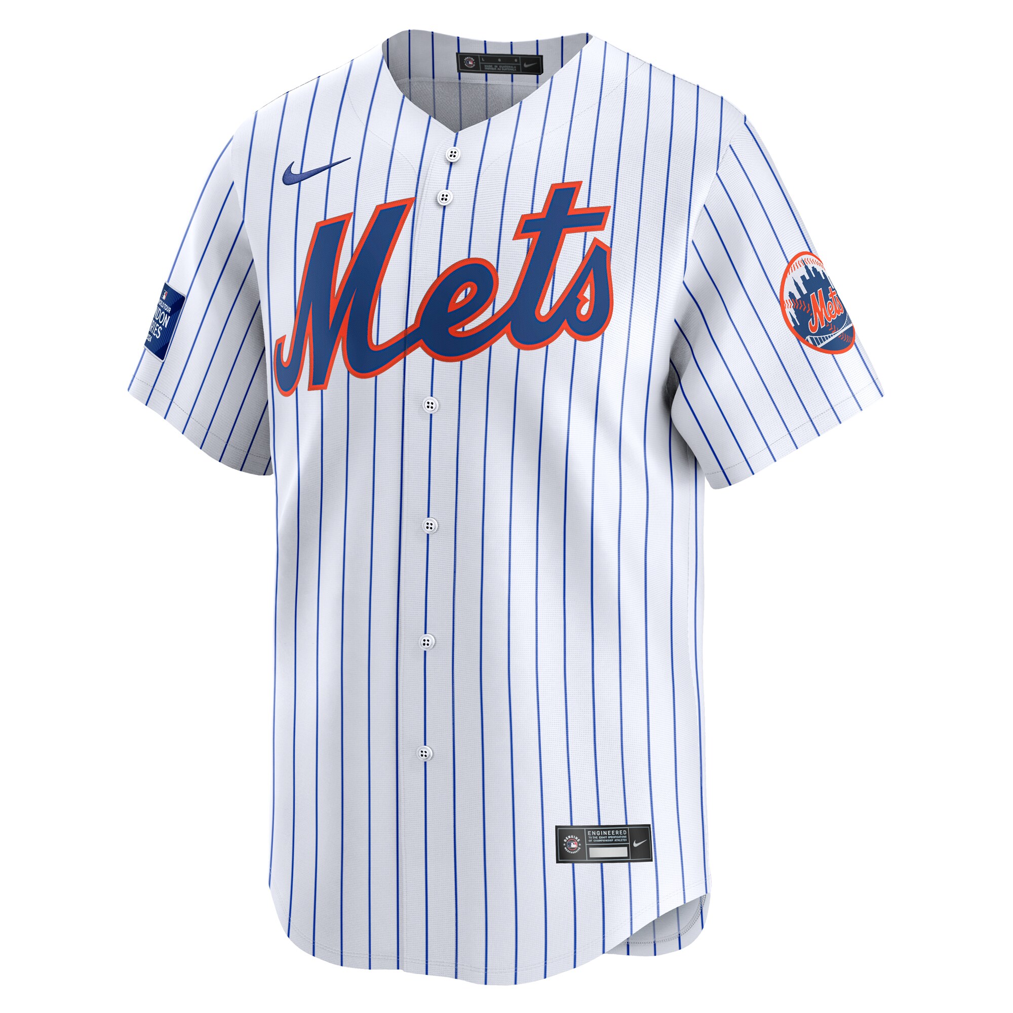 Alternative view of New York Mets 2024 Mlb World Tour London Series Home Limited JerseyÃƒâ€šÃ‚Â ÃƒÂ¢Ã¢â€šÂ¬Ã¢â‚¬Å“ White