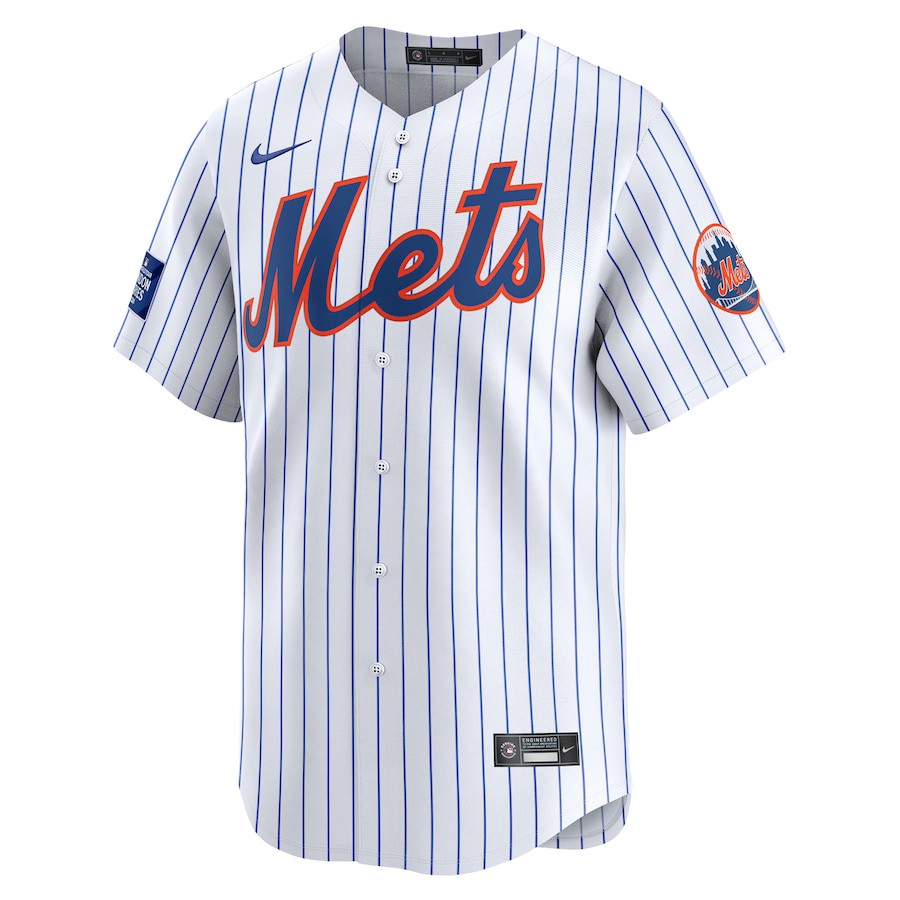 Alternative view of New York Mets 2024 MLB World Tour London Series Home Limited Men Jersey - White 
