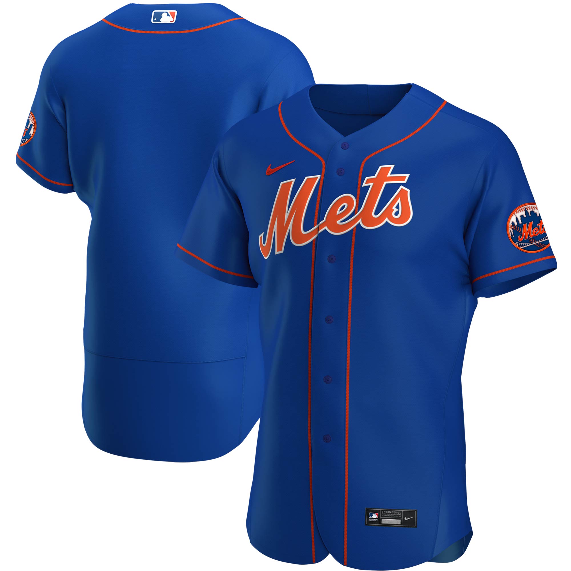 New York Mets Alternate Authentic Team Logo Jersey - Royal
