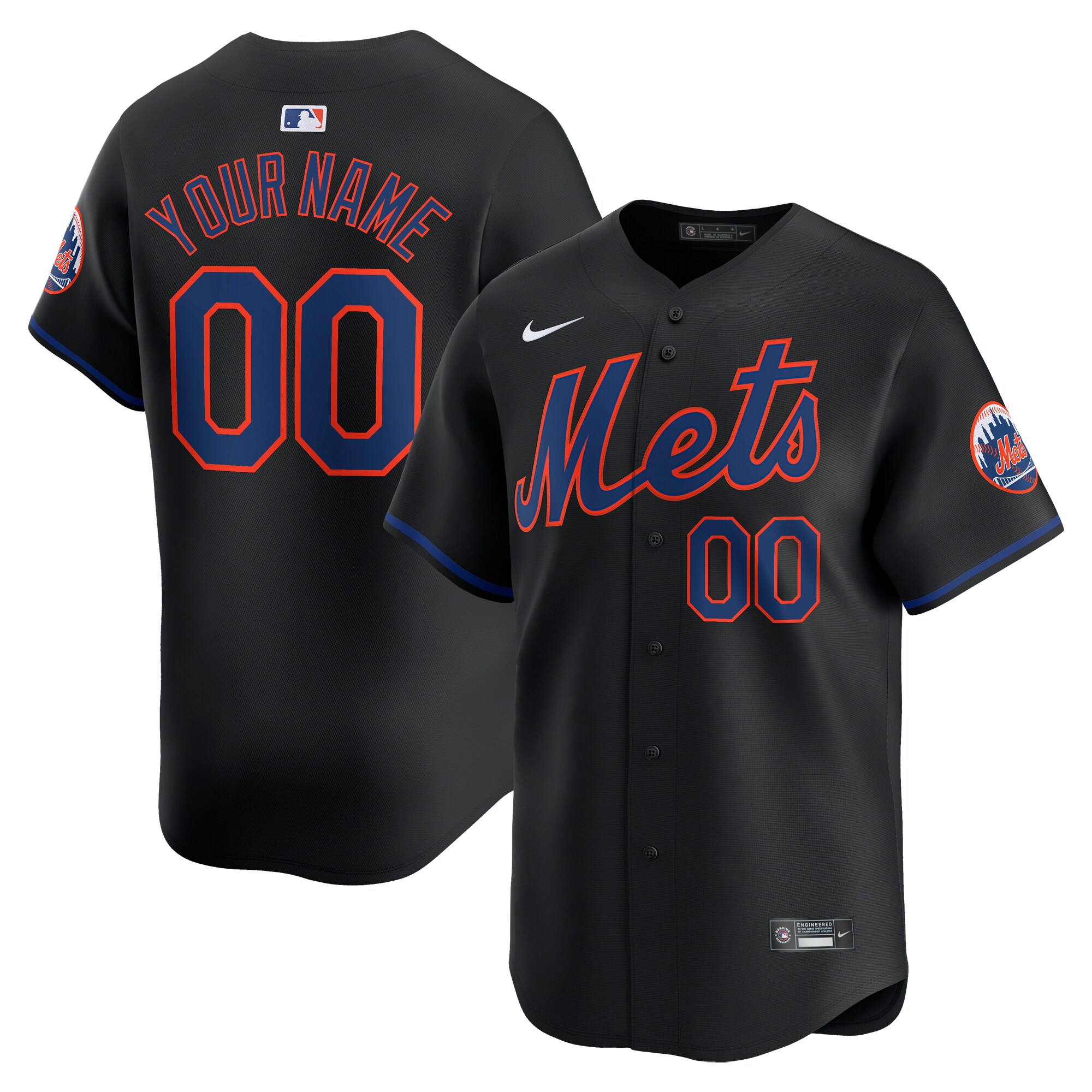 New York Mets Alternate Limited Custom JerseyÃƒâ€šÃ‚Â ÃƒÂ¢Ã¢â€šÂ¬Ã¢â‚¬Å“ Black