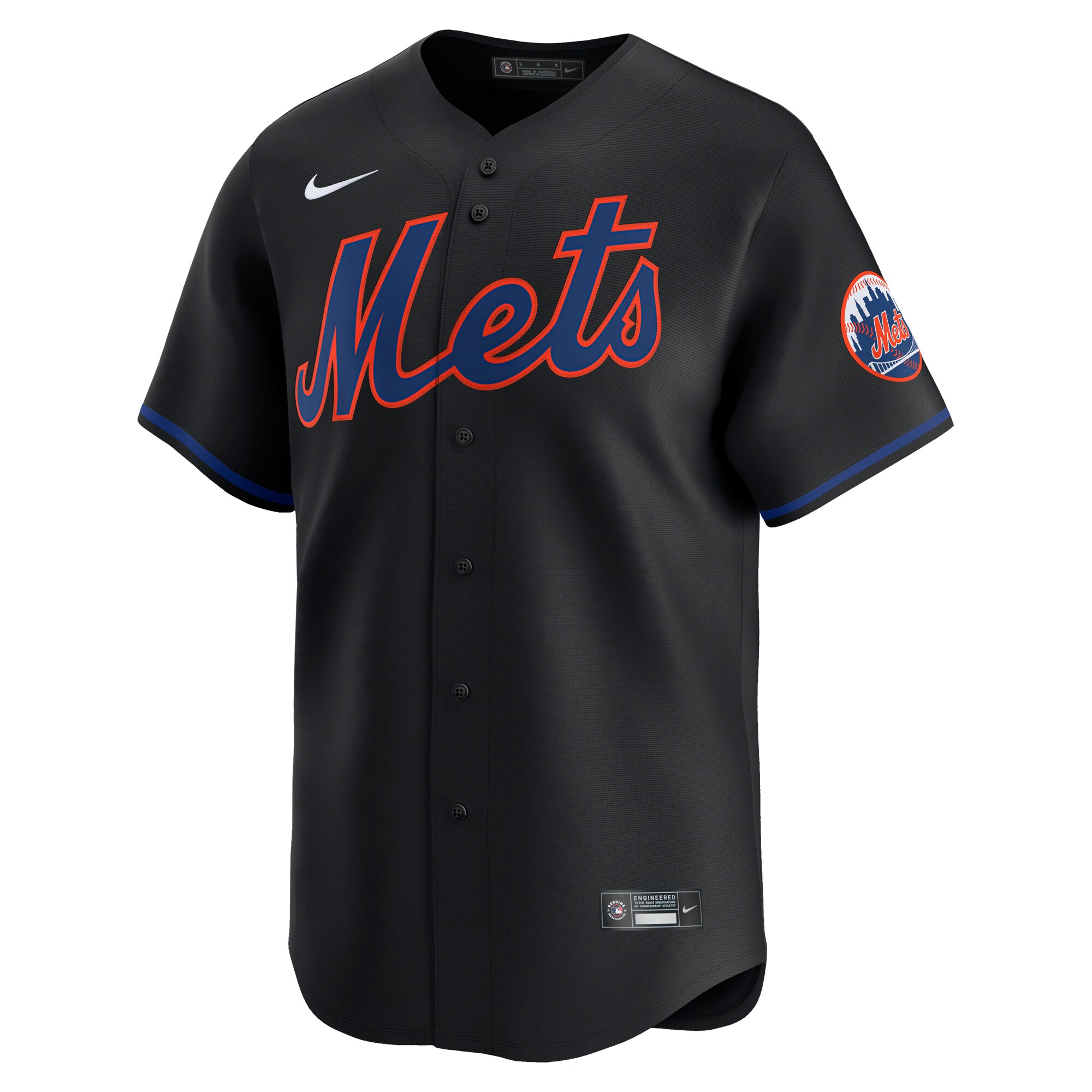 Alternative view of New York Mets Alternate Limited JerseyÃƒâ€šÃ‚Â ÃƒÂ¢Ã¢â€šÂ¬Ã¢â‚¬Å“ Black
