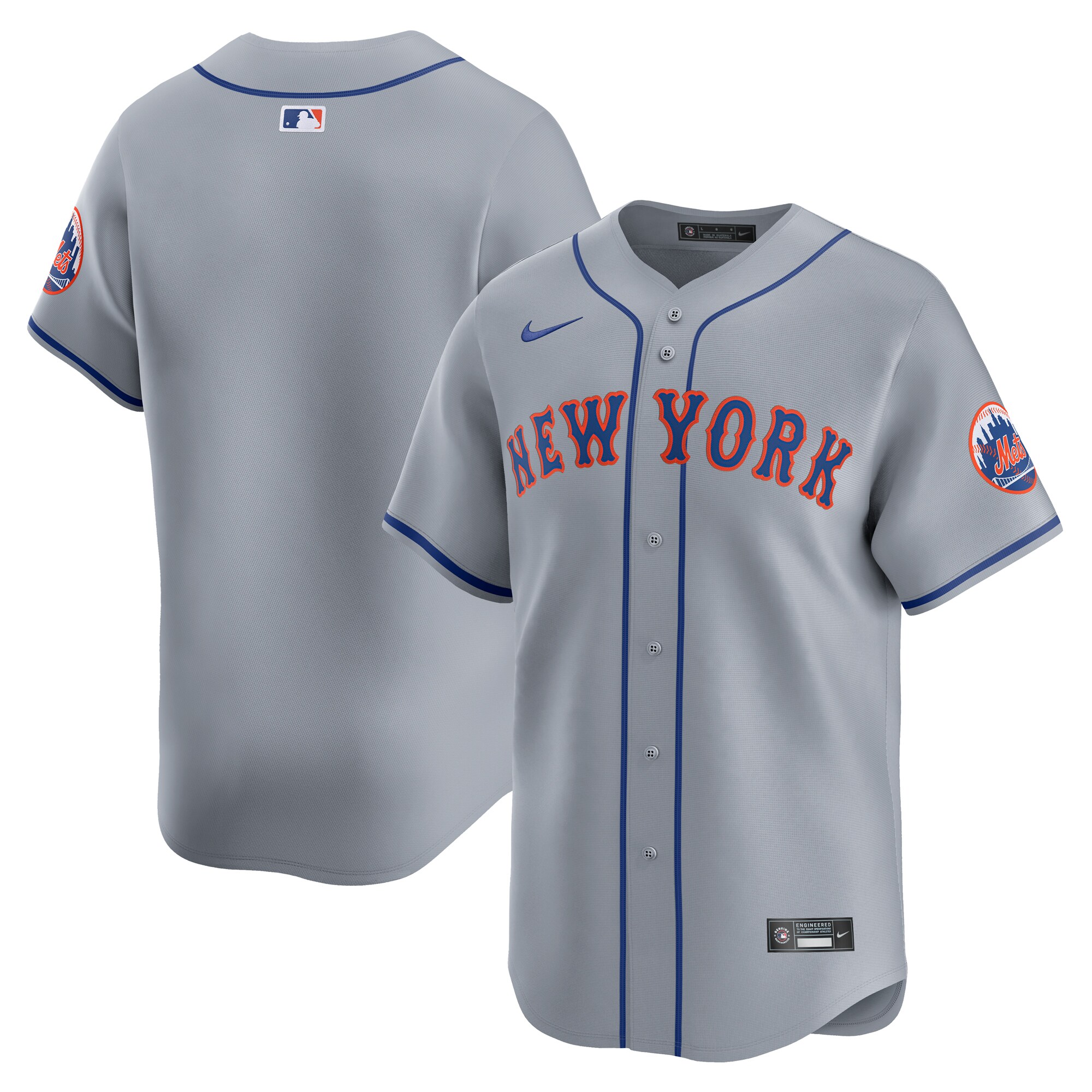 New York Mets Away Limited Jersey - Gray