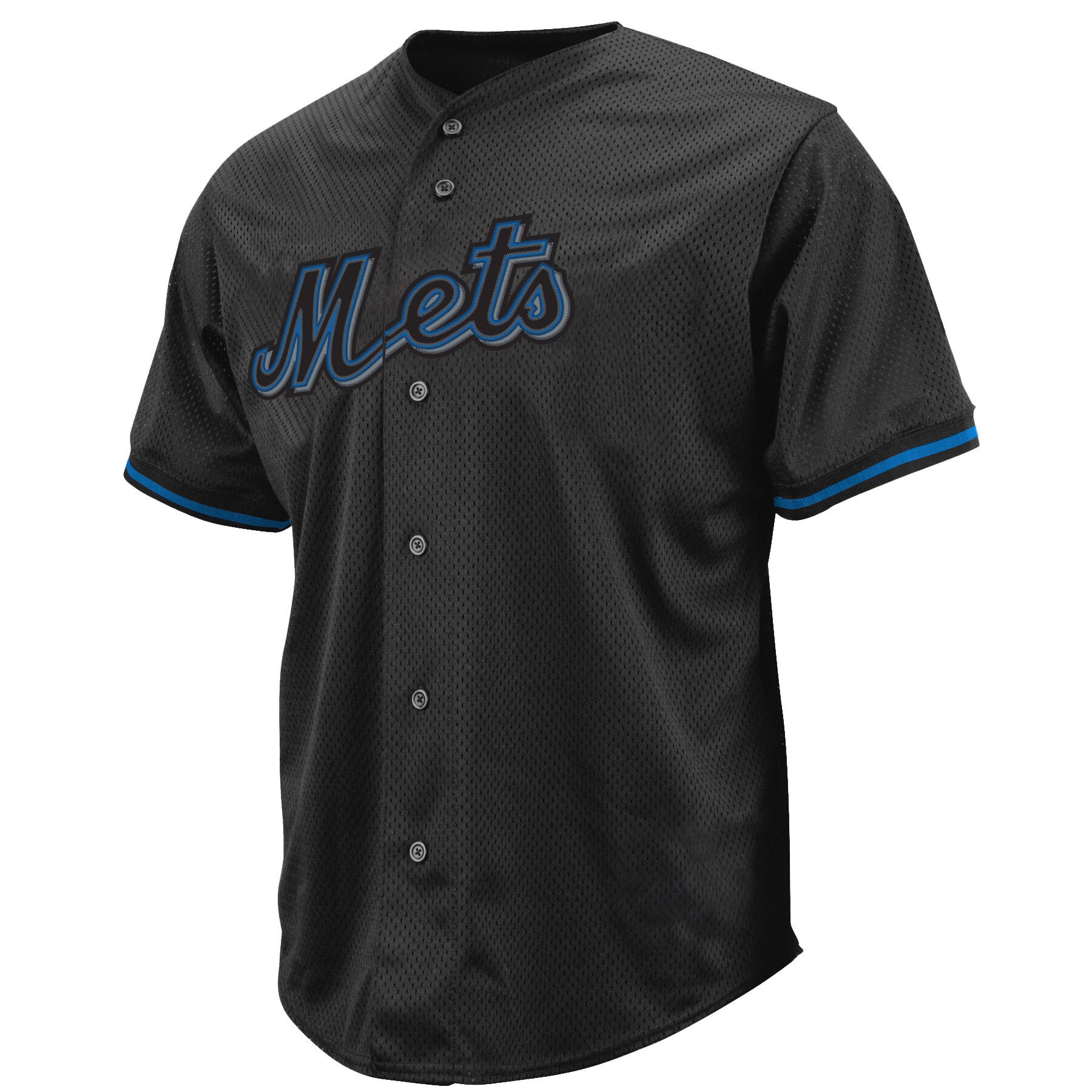 Alternative view of New York Mets Big & Tall Pop Fashion Jersey - Black