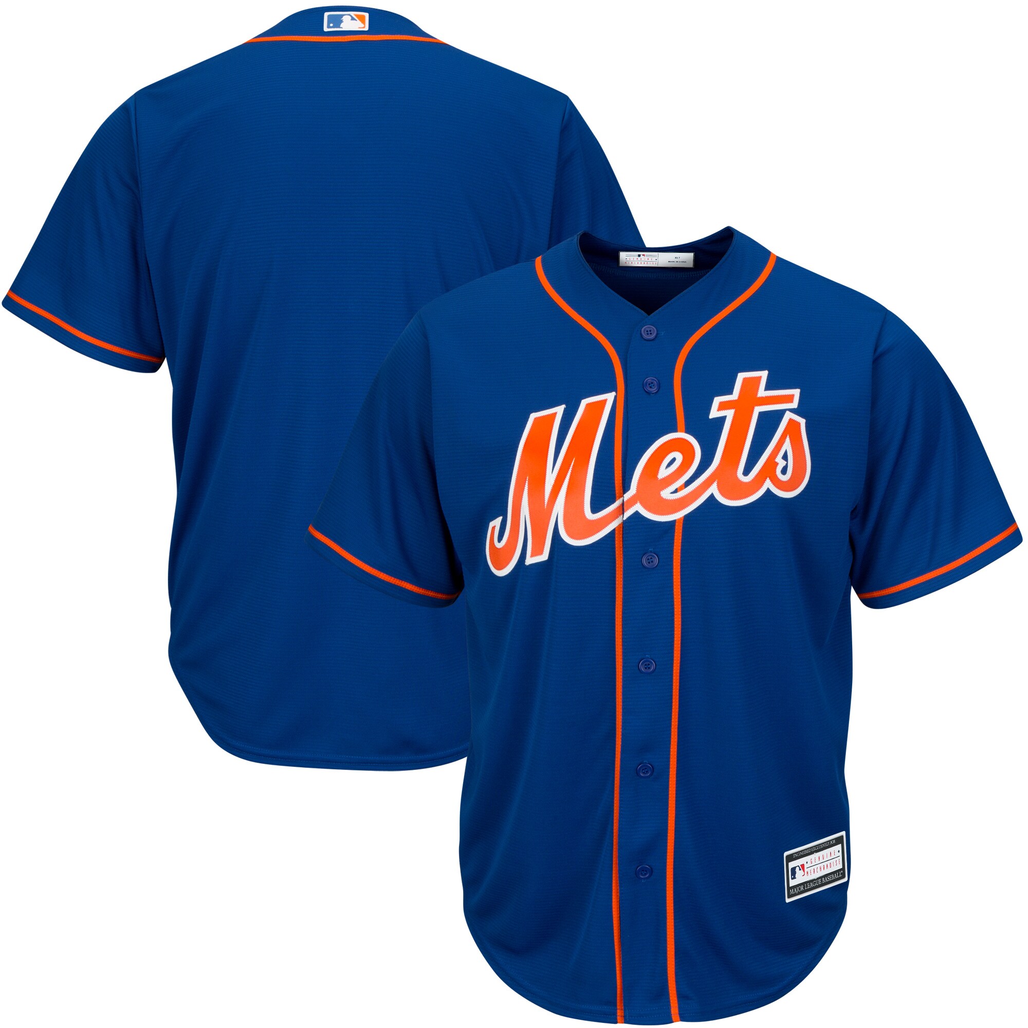 Alternative view of New York Mets Big & Tall Replica Team Jersey – Royal