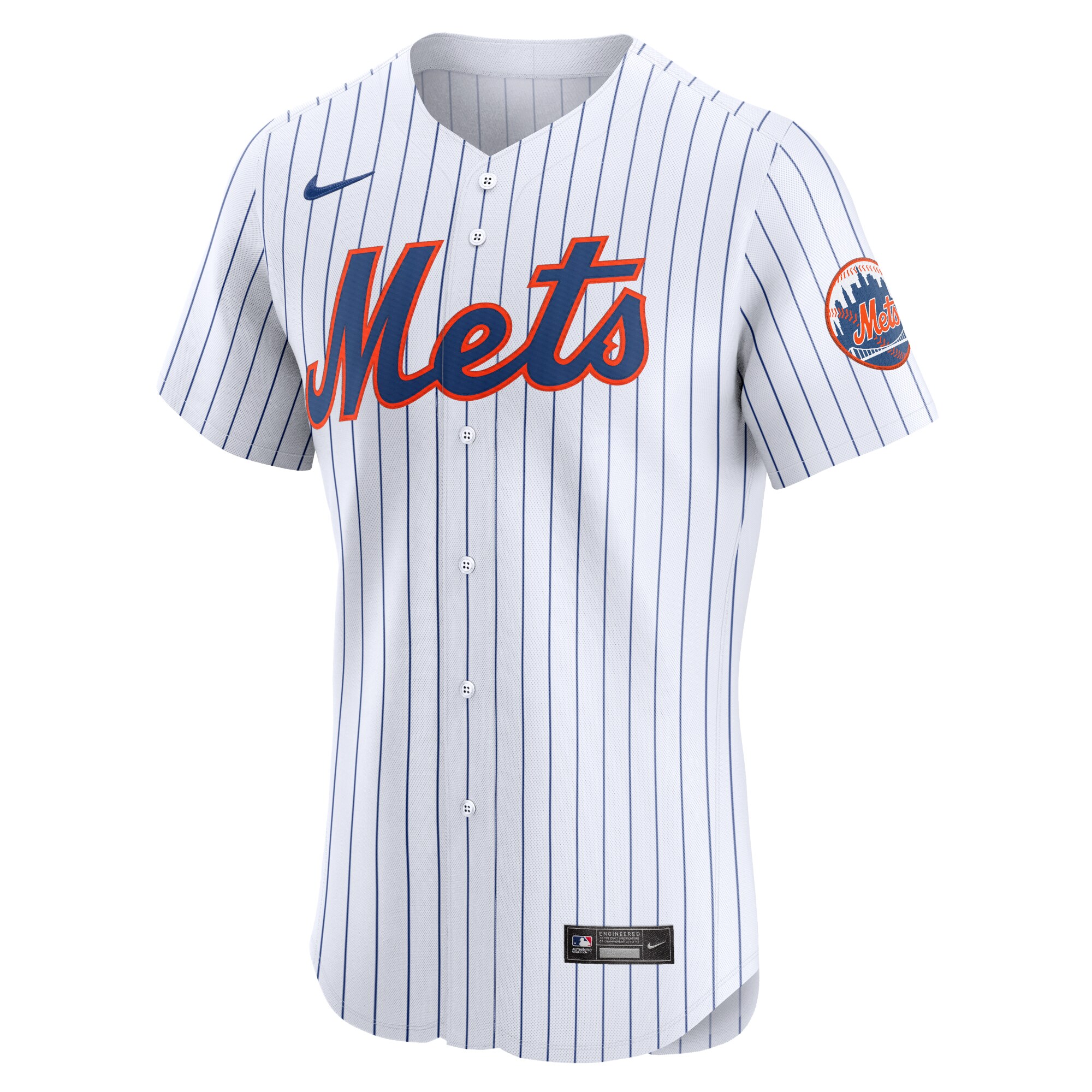 Alternative view of New York Mets Home Elite Jersey - White