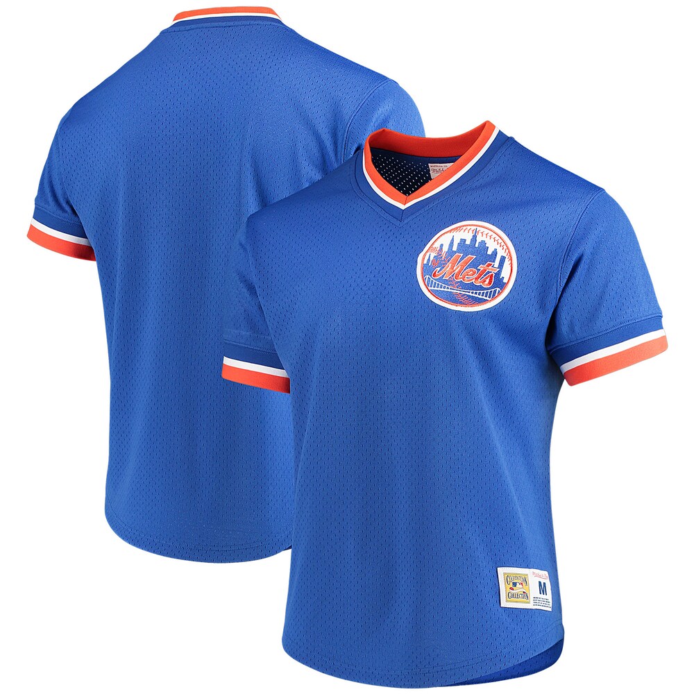 New York Mets Mitchell & Ness Mesh V-neck Jersey - Royal