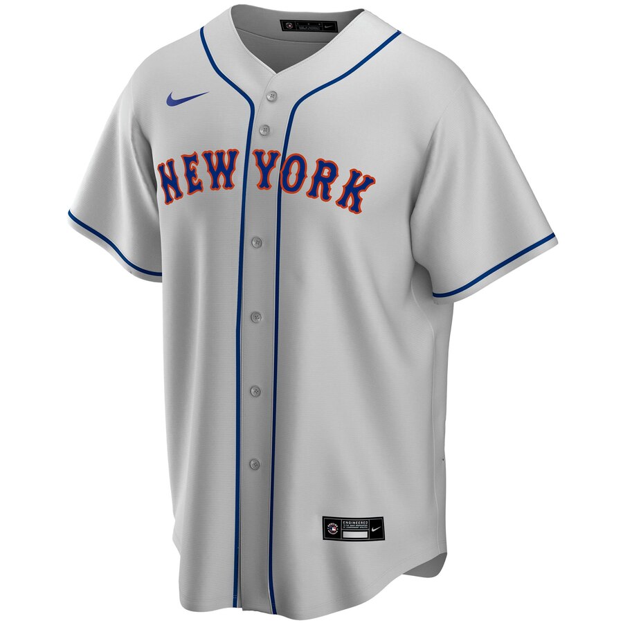 Alternative view of New York Mets Road 2020 Replica Team Jersey ÃƒÂ¢Ã¢â€šÂ¬Ã¢â‚¬Å“ Gray