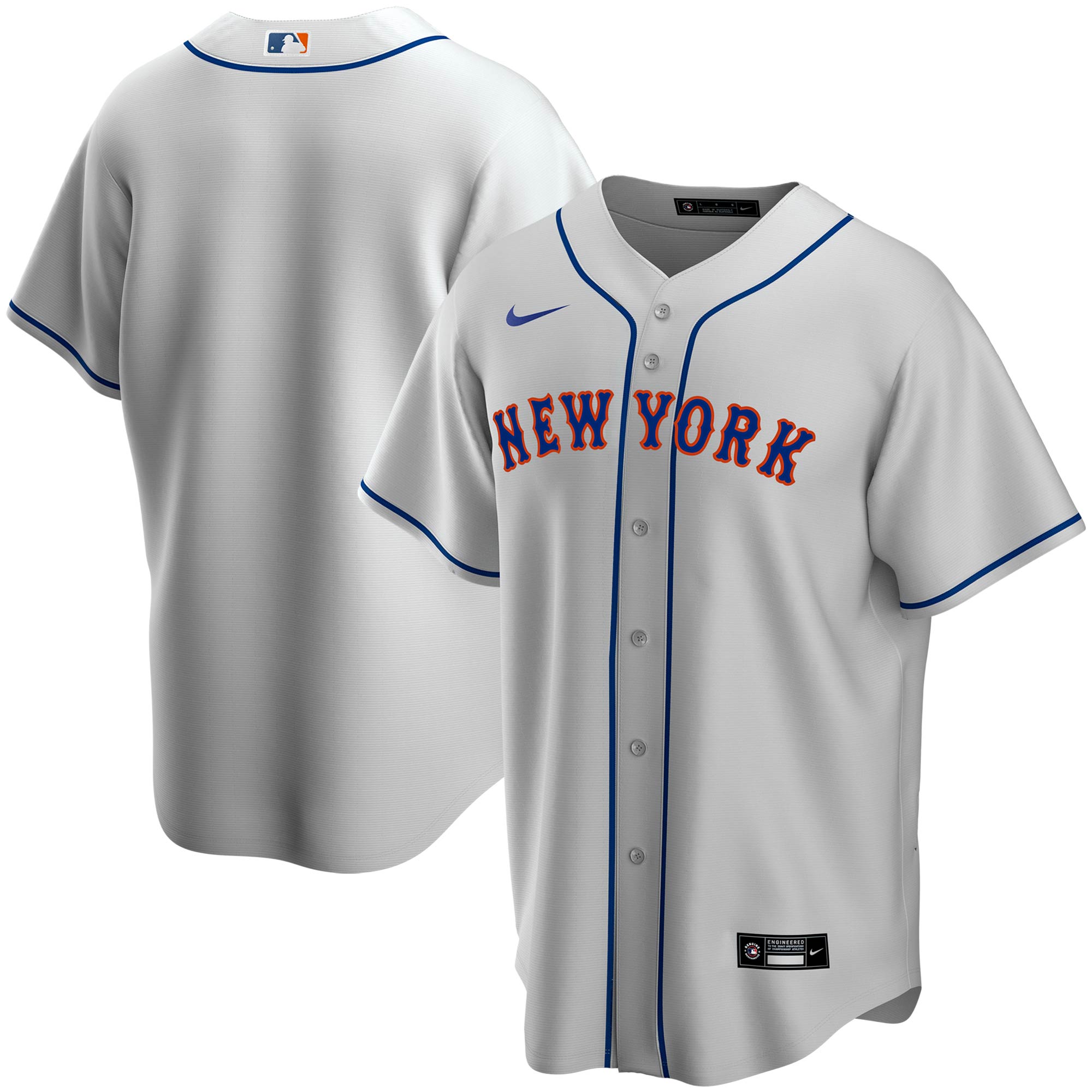 New York Mets Road Replica Team Jersey - Gray