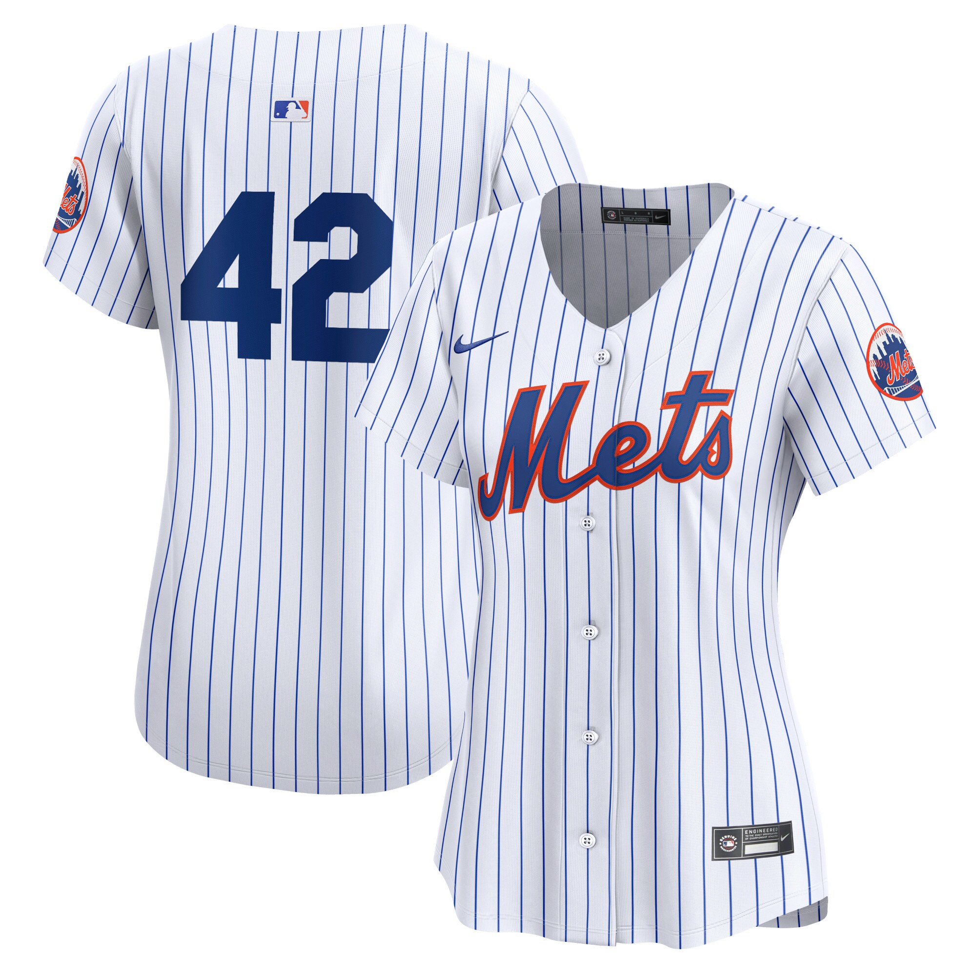 New York Mets Women's 2024 Jackie Robinson Day Home Limited JerseyÃƒâ€šÃ‚Â ÃƒÂ¢Ã¢â€šÂ¬Ã¢â‚¬Å“ White
