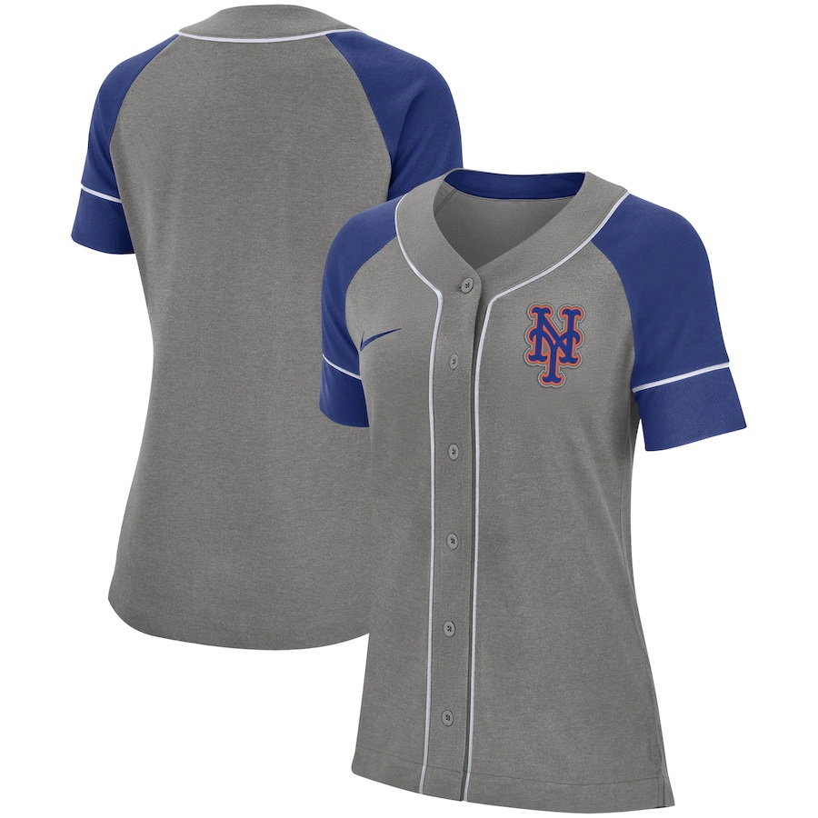 New York Mets Women's Classic Baseball Jersey - Gray