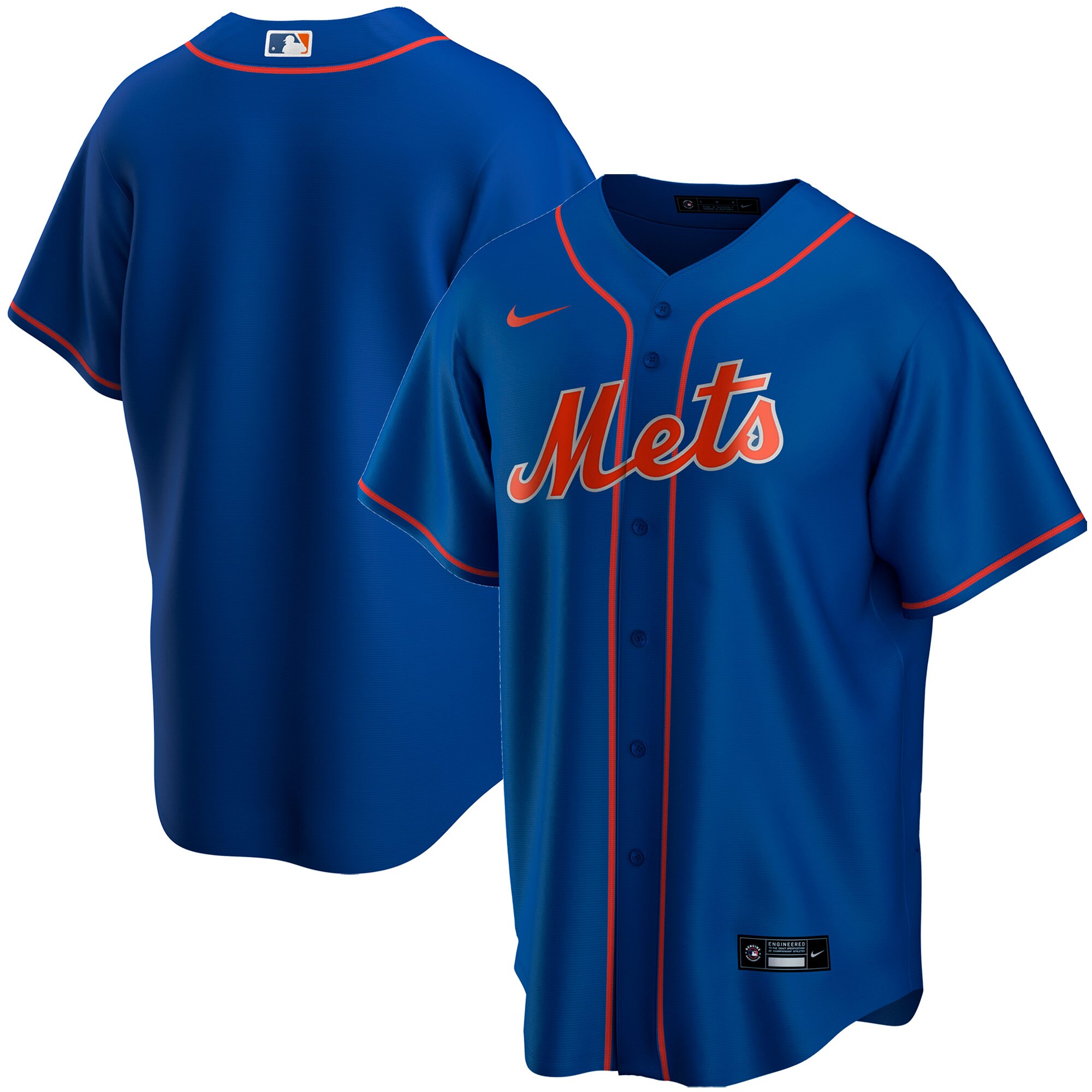 Alternative view of New York Mets Youth Alternate Replica Team Jersey - Royal