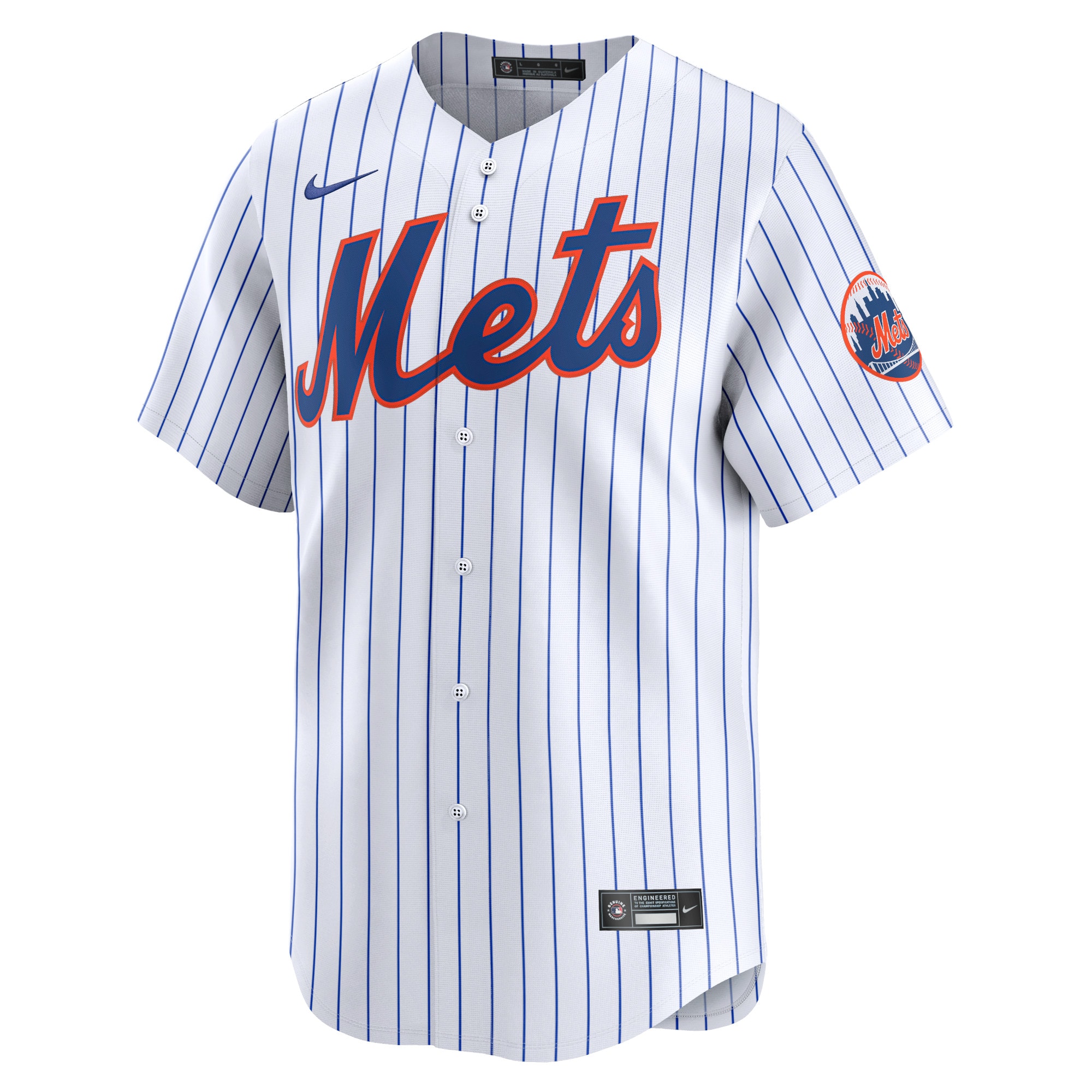 Alternative view of New York Mets Youth Home Limited Jersey - White