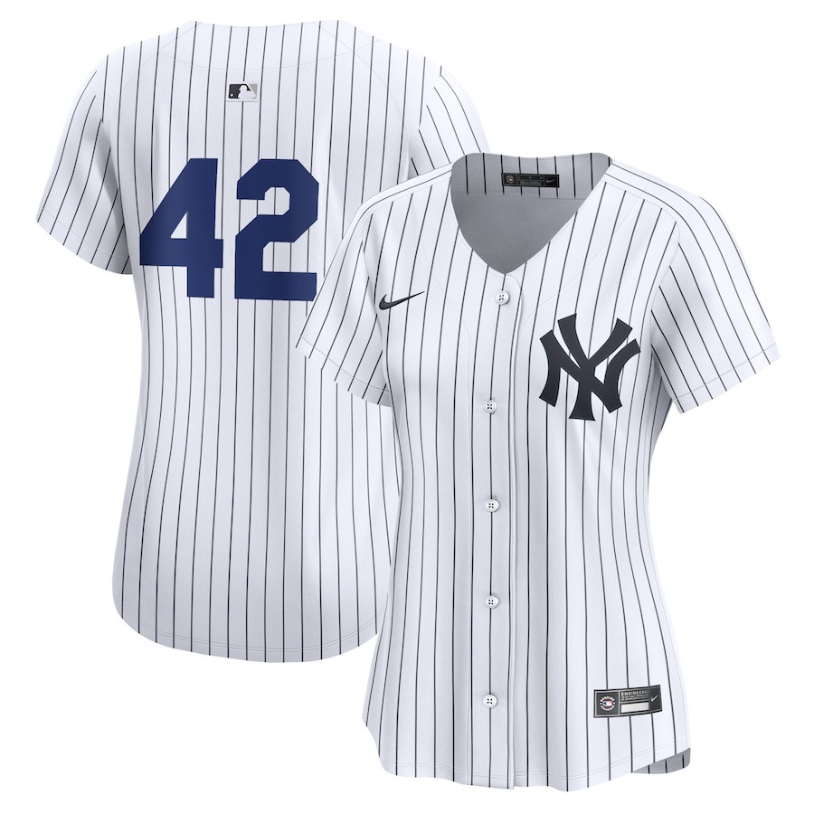 New York Yankees 2024 Jackie Robinson Day Home Limited Women Jersey - White 