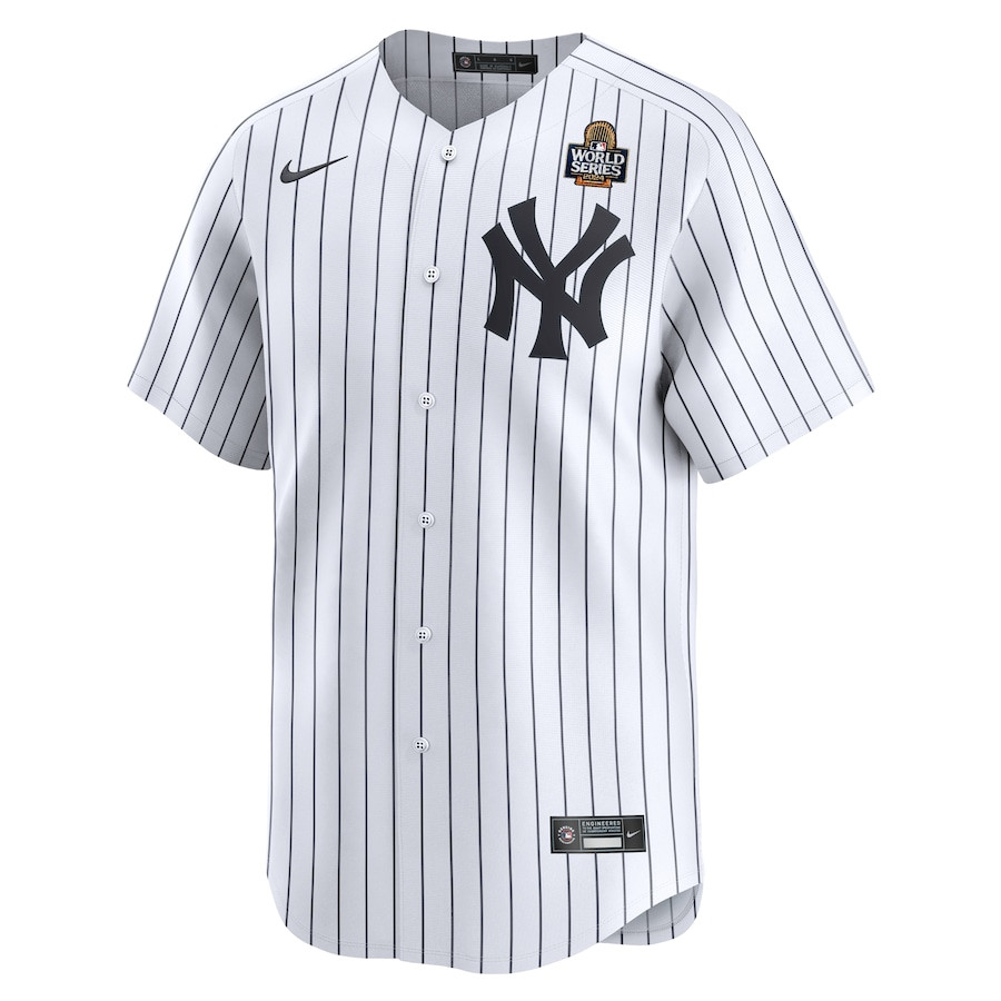 Alternative view of New York Yankees 2024 World Series Home Custom Limited Men Jersey - White 