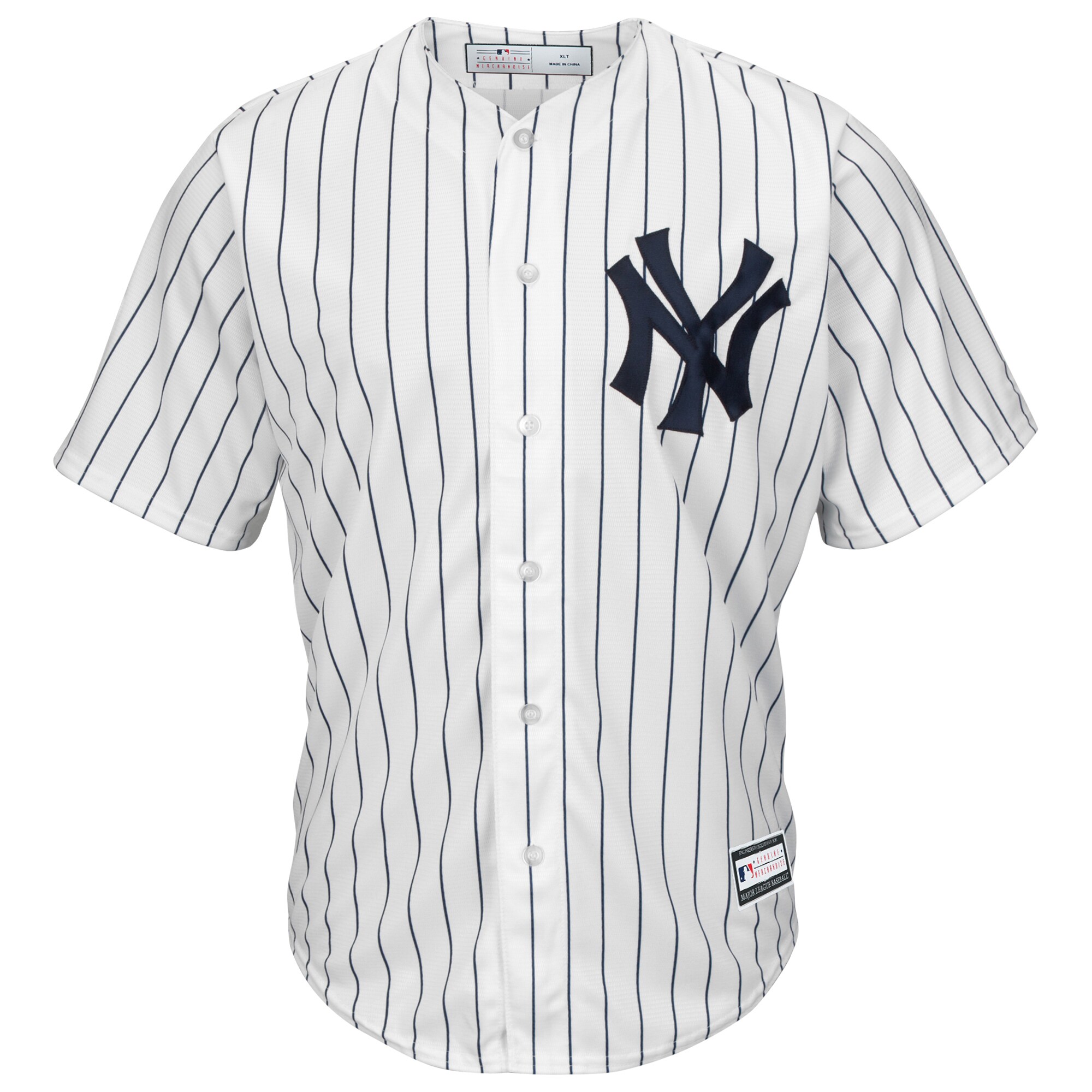 Alternative view of New York Yankees Big & Tall Replica Team Jersey - White