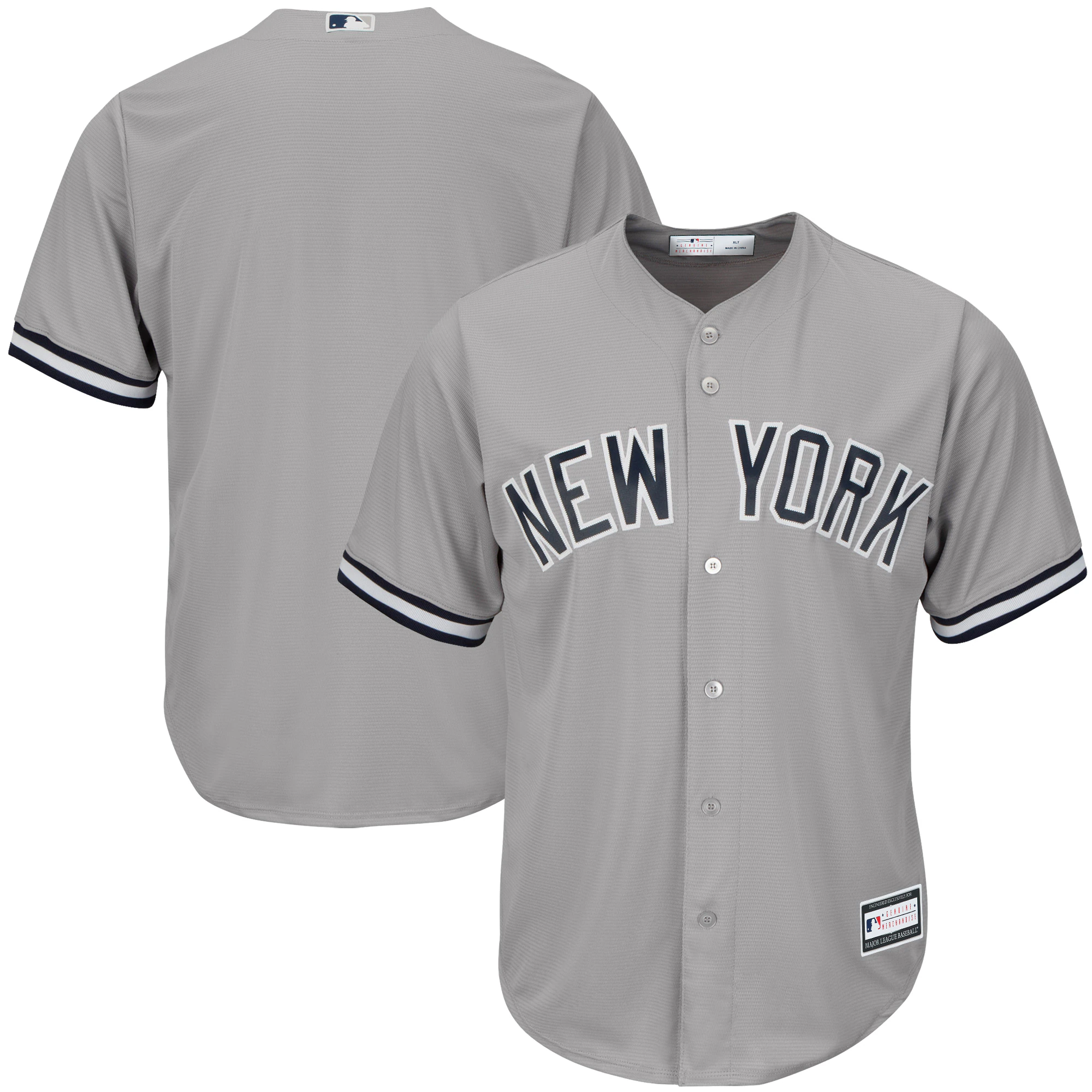 New York Yankees Big & Tall Replica Team Jersey – Gray