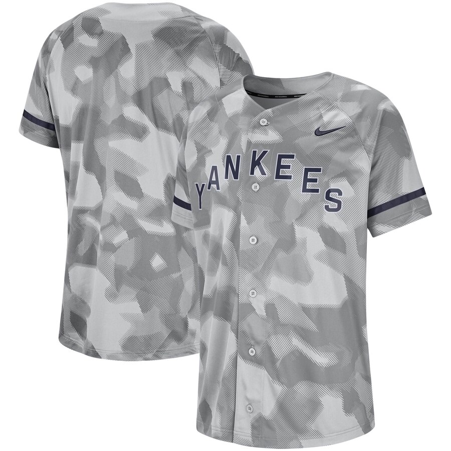 New York Yankees Camo Jersey – Gray