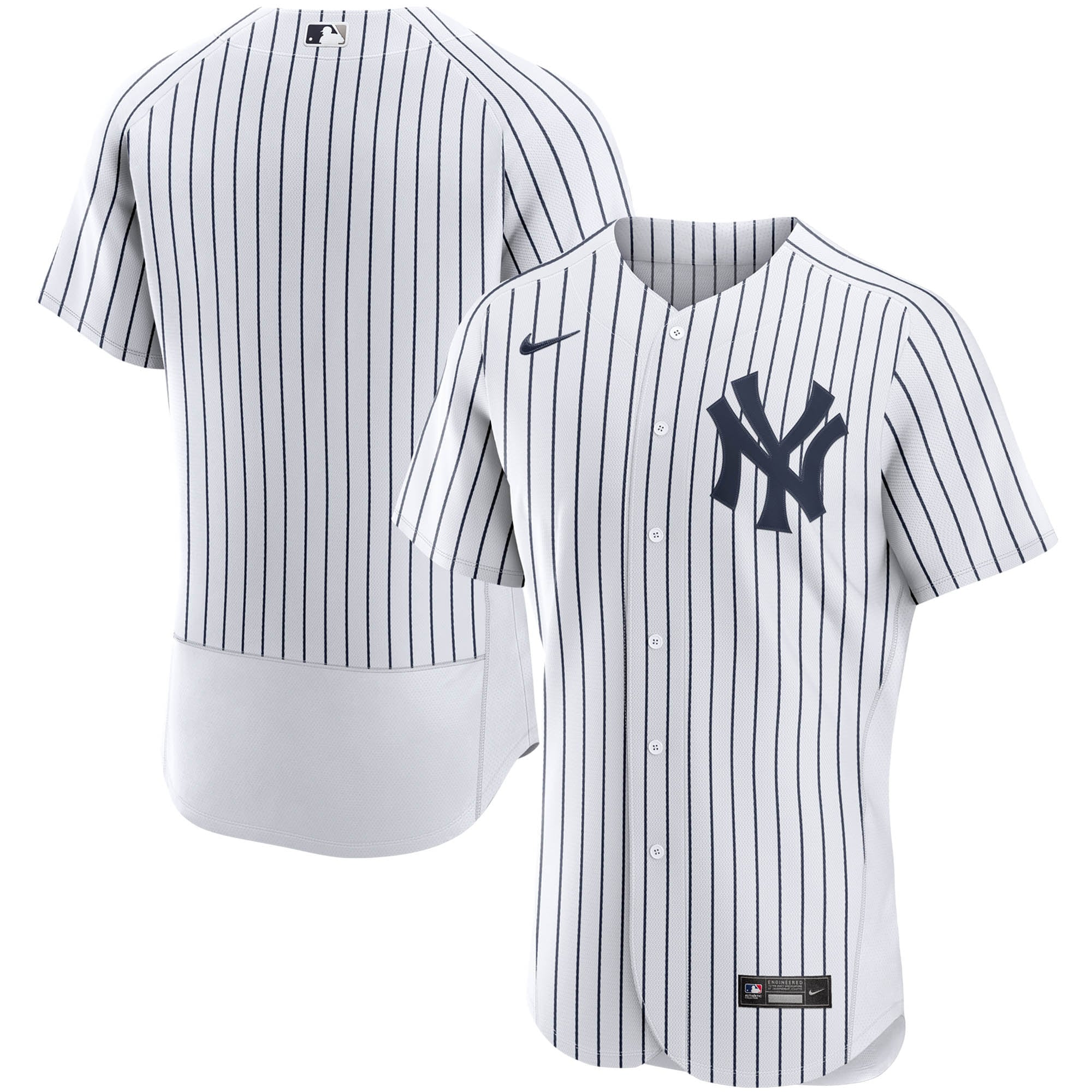 New York Yankees Home Authentic Team Jersey – White