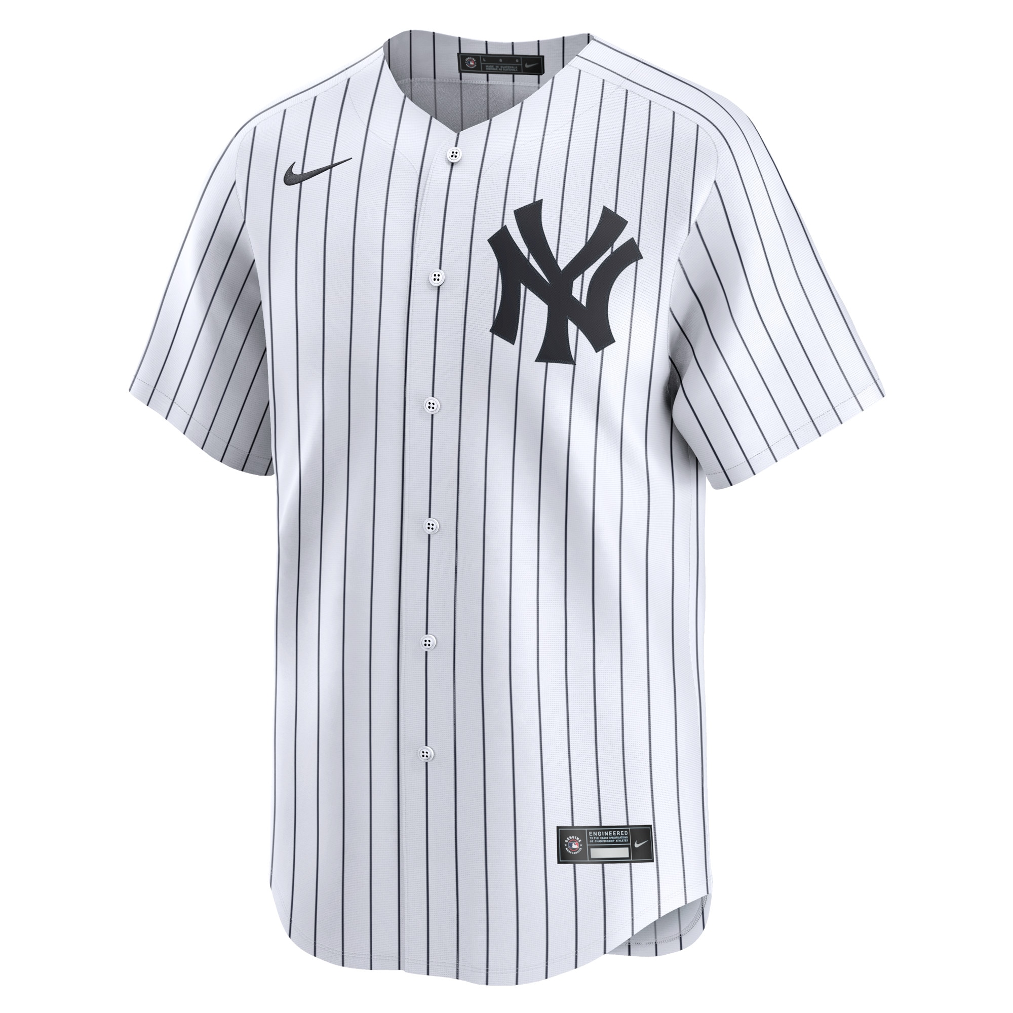 Alternative view of New York Yankees Home Limited Custom Jersey - White