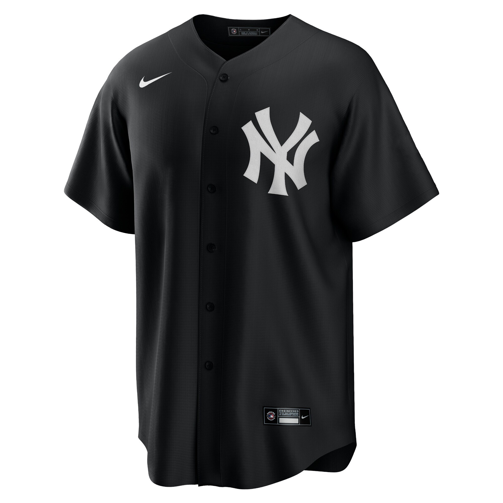 Alternative view of New York Yankees Official Replica Jersey - Black/white