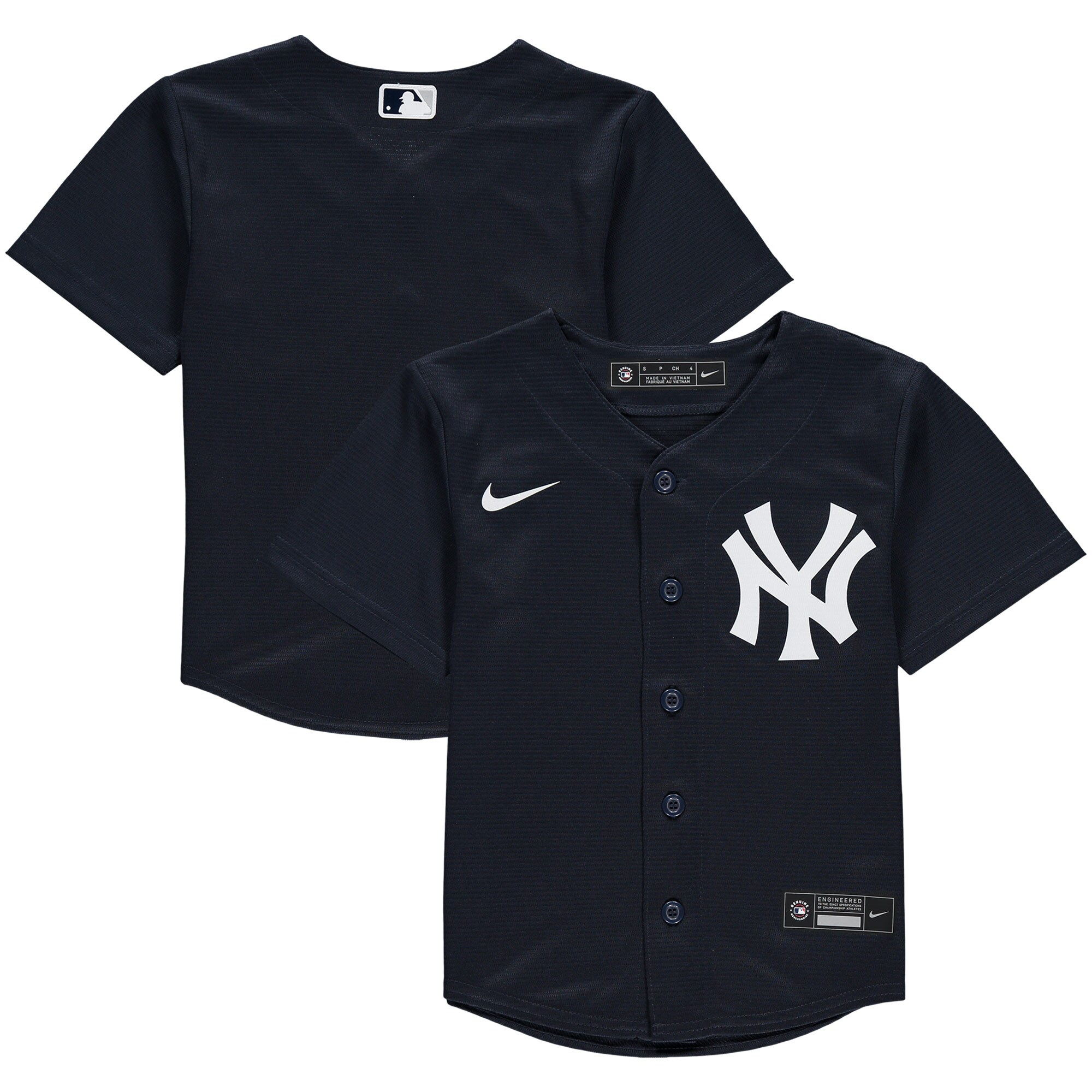 Alternative view of New York Yankees Preschool Alternate Replica Team Jersey - Navy