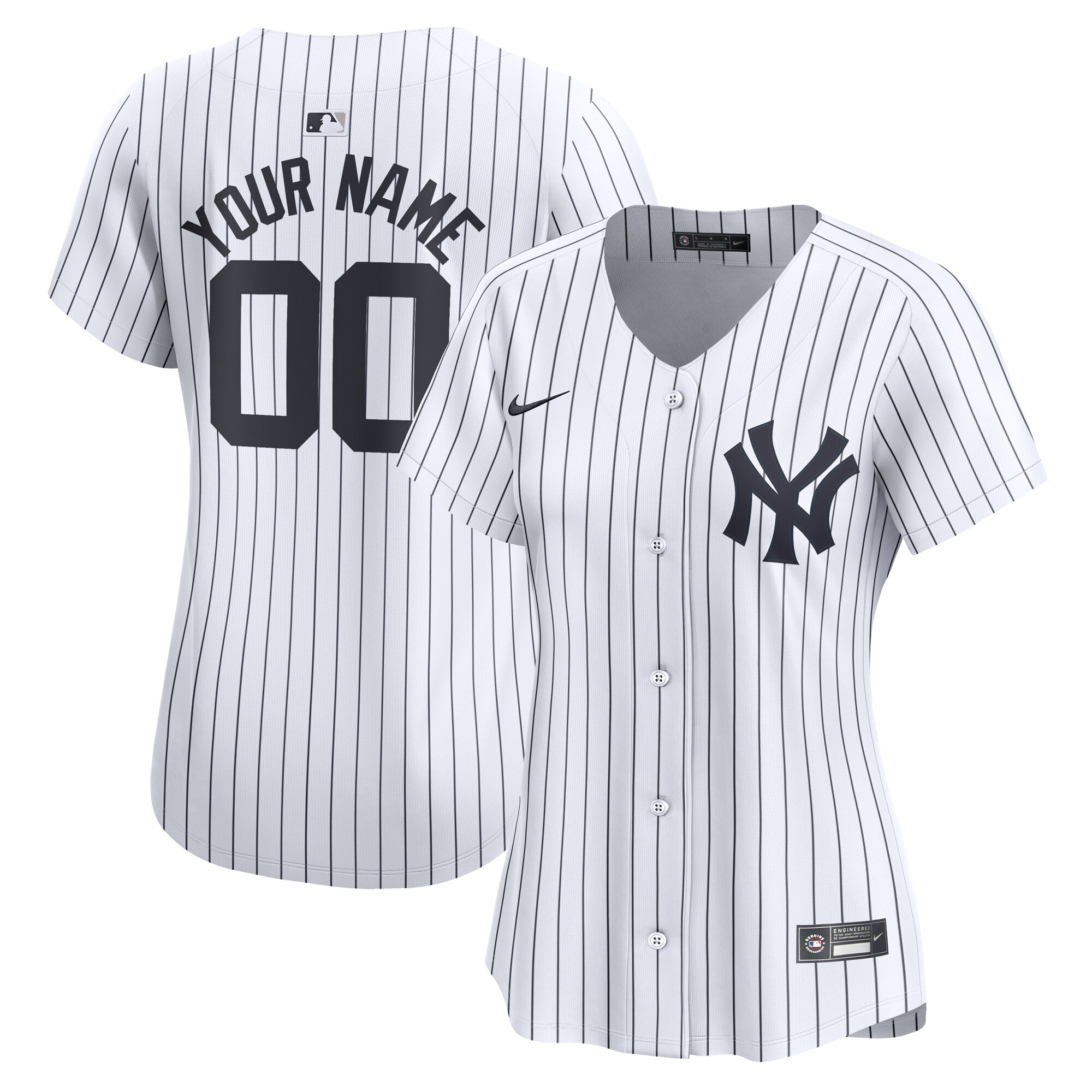 New York Yankees Women's Home Limited Custom Jersey - White