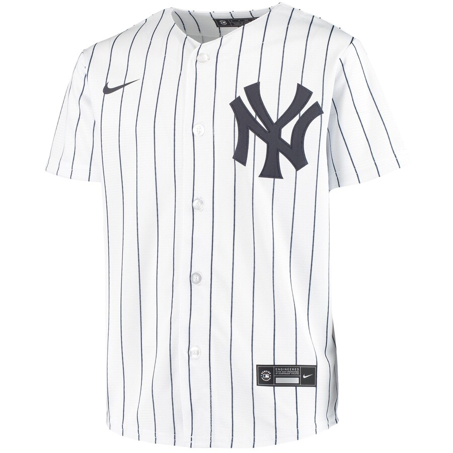 Alternative view of New York Yankees Youth Home 2020 Replica Team Jersey - White