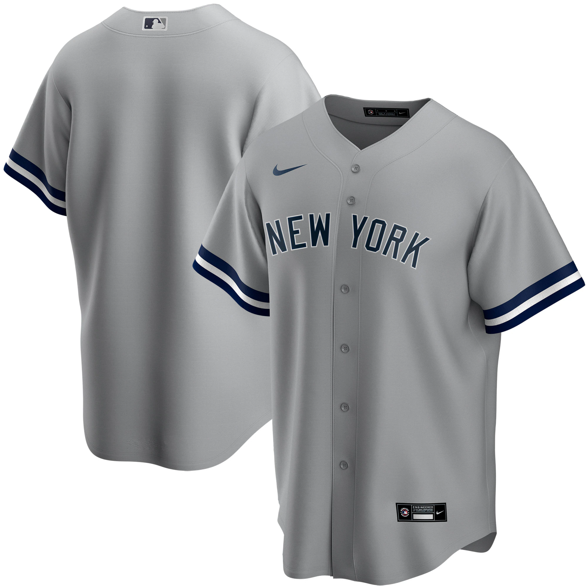 New York Yankees Youth Road Replica Team Jersey - Gray