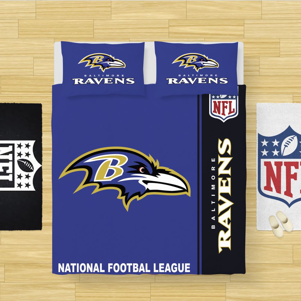 Alternative view of NFL Baltimore Ravens Bedding Comforter Set - Custom Bedding Set