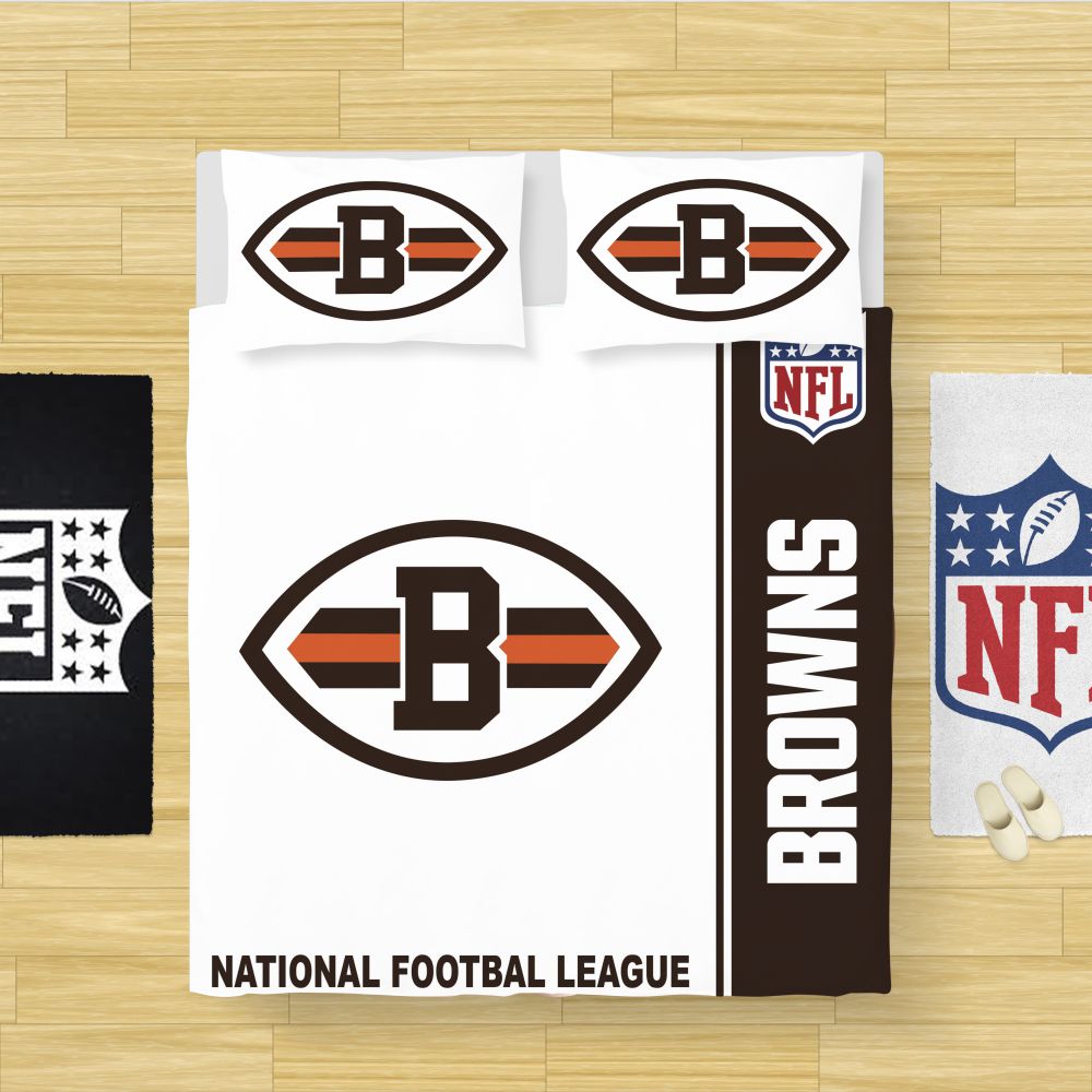 Alternative view of NFL Cleveland Browns Bedding Comforter Set - Custom Bedding Set
