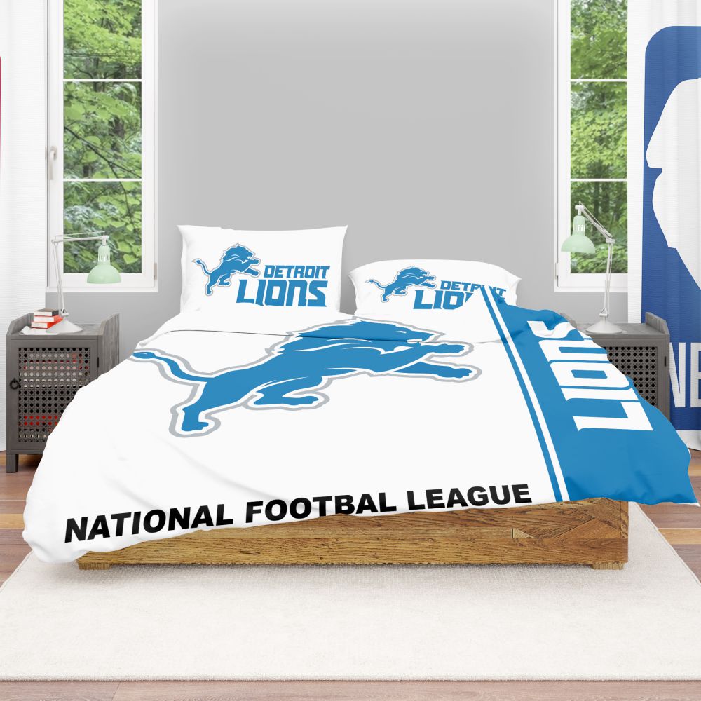 Alternative view of NFL Detroit Lions Bedding Comforter Set - Custom Bedding Set