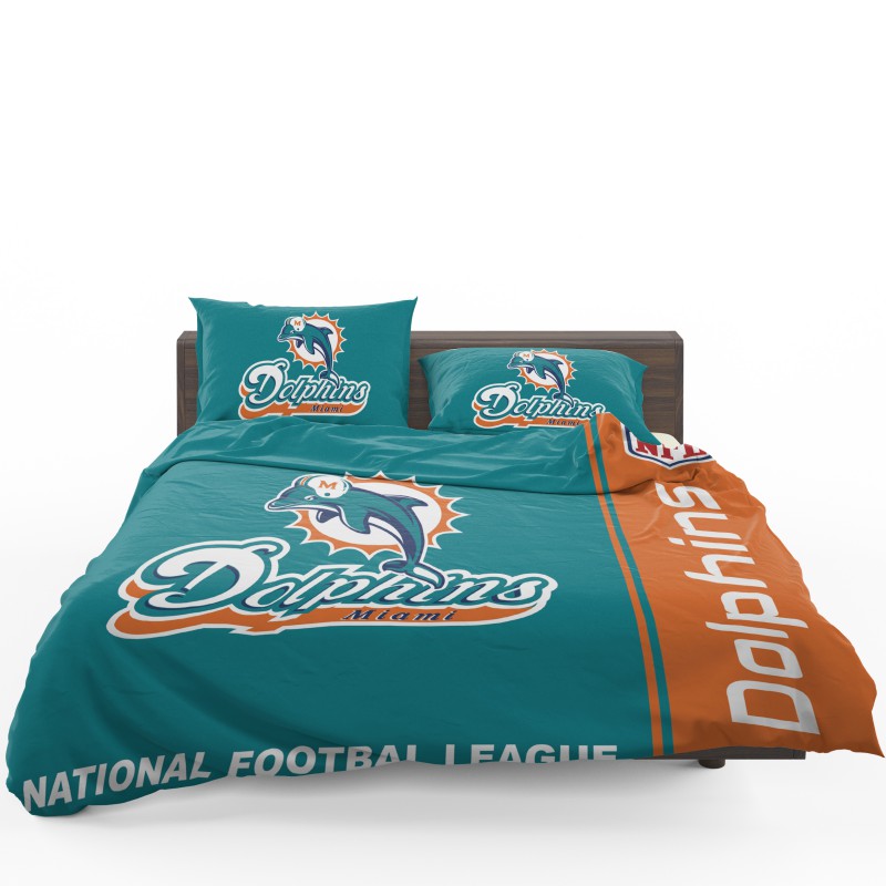 NFL Miami Dolphins Bedding Comforter Set - Custom Bedding Set