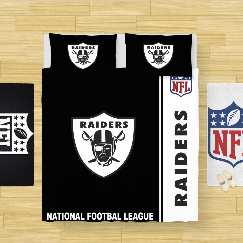 Alternative view of NFL Oakland Raiders Bedding Comforter Set - Custom Bedding Set