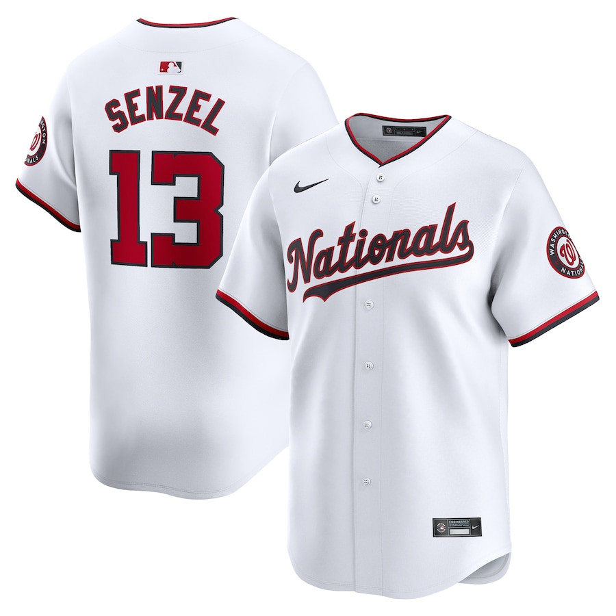 Nick Senzel 13 Washington Nationals Home Limited Player Men Jersey - White - JS503 