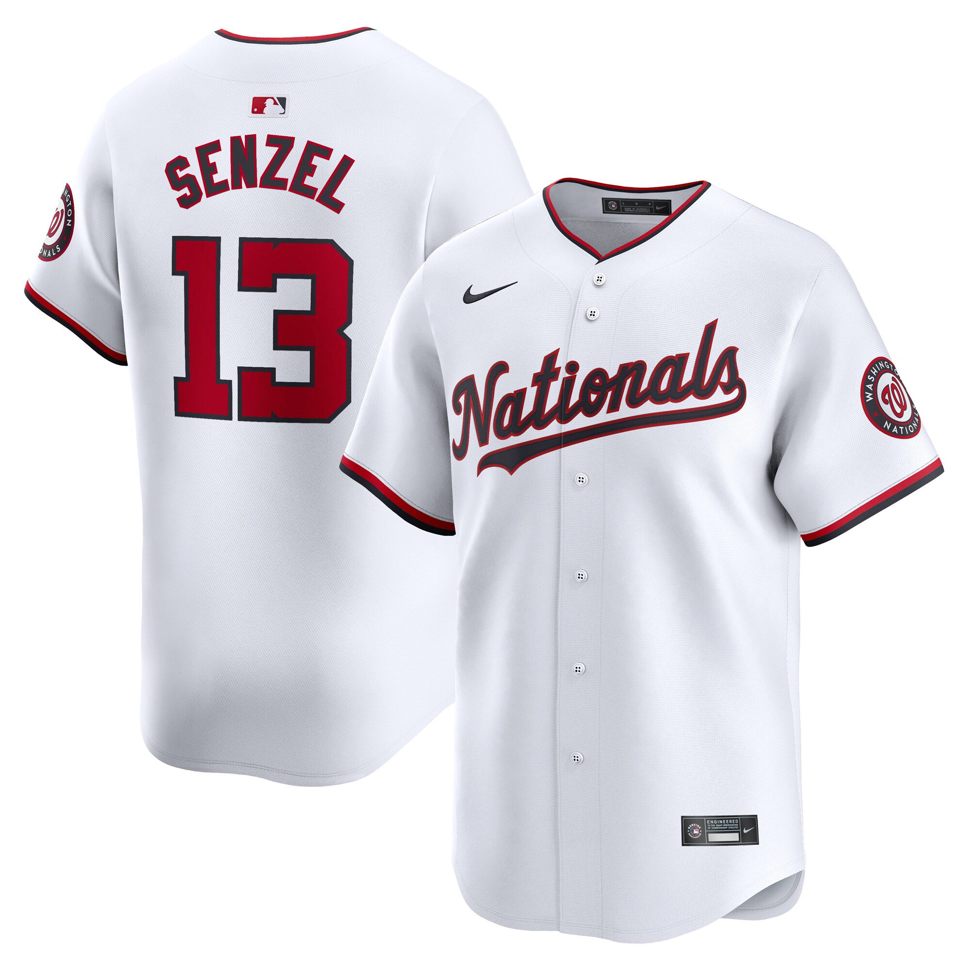 Nick Senzel Washington Nationals Home Limited Player Jersey - White