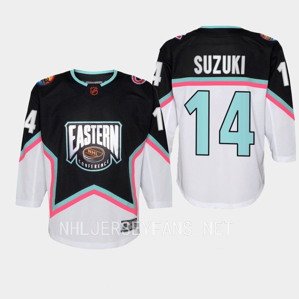 Nick Suzuki 14 Montreal Canadiens 2023 All-Star Game Jersey Black Equipment - JS451 