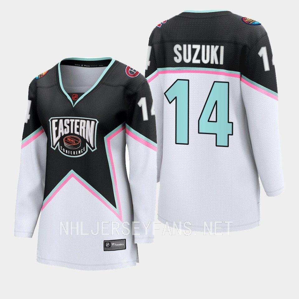 Nick Suzuki 14 Montreal Canadiens Black 2023 All-Star Eastern Conference Jersey Women - JS503 
