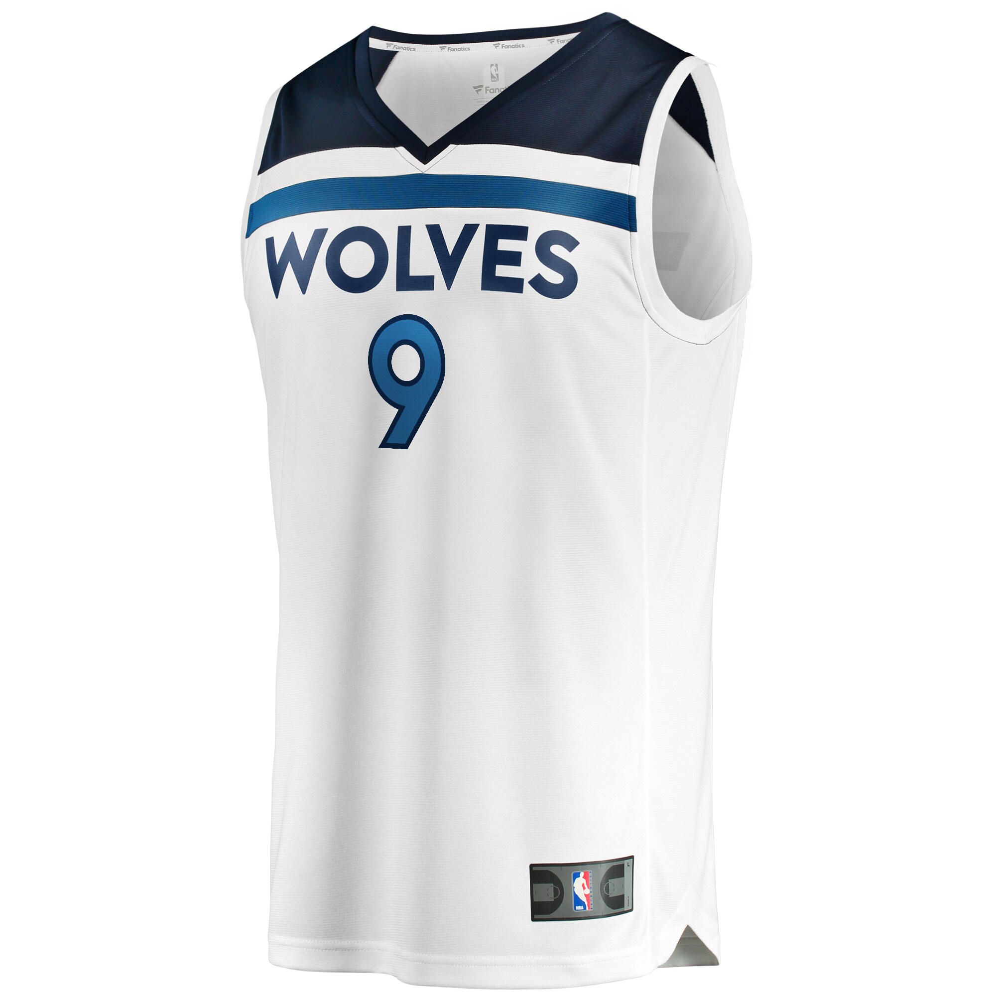 Alternative view of Nickeil Alexander-walker Minnesota Timberwolves Fanatics Fast Break Replica Player Jersey - Association Edition - White