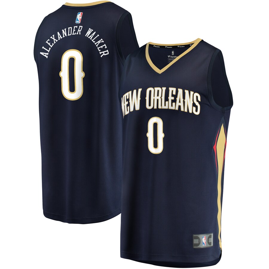 Nickeil Alexander-walker New Orleans Pelicans Fanatics Branded Fast Break Replica Jersey Navy - Icon Edition