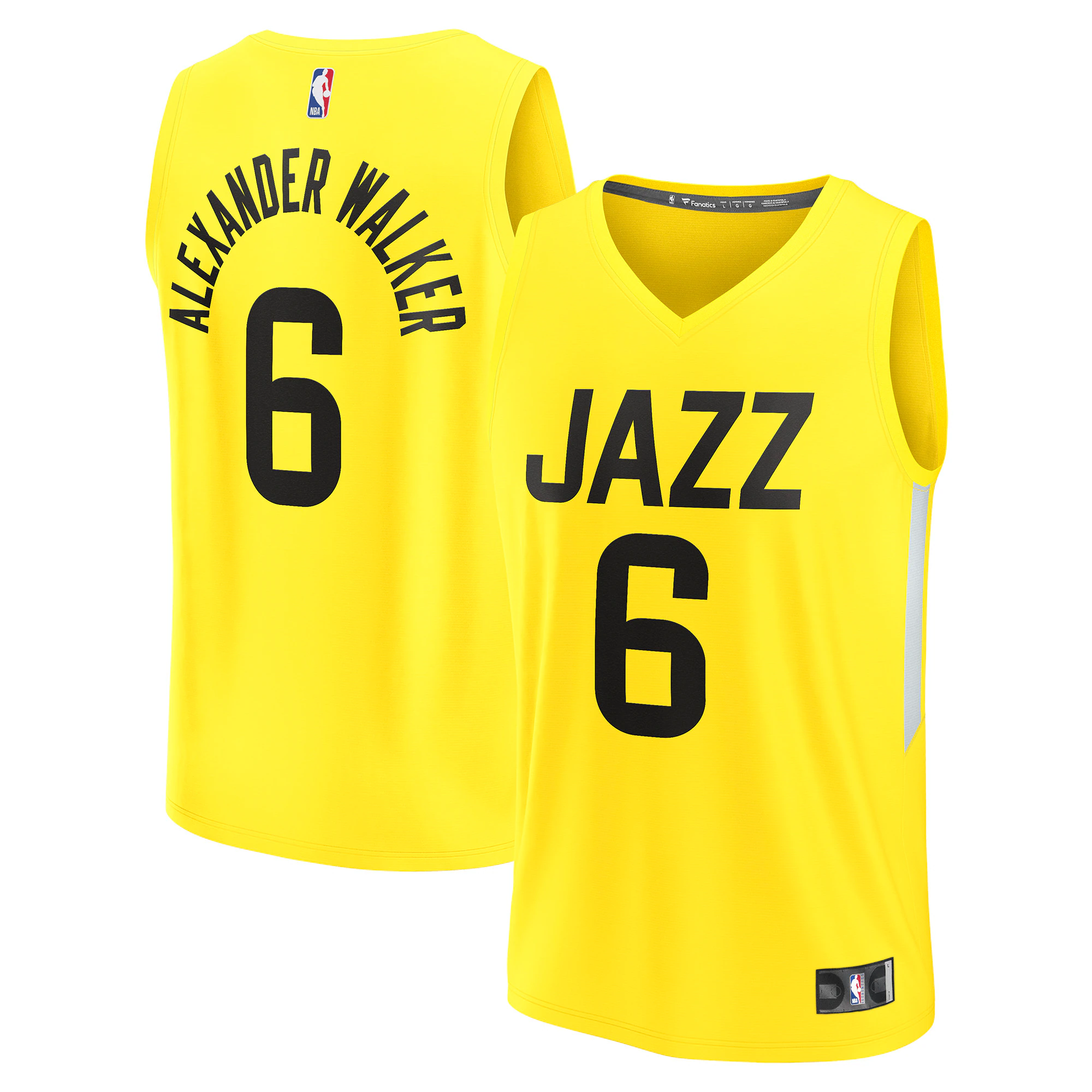 Nickeil Alexander-walker Utah Jazz Fanatics Branded 2022/23 Fast Break Replica Player Jersey - Icon Edition - Yellow