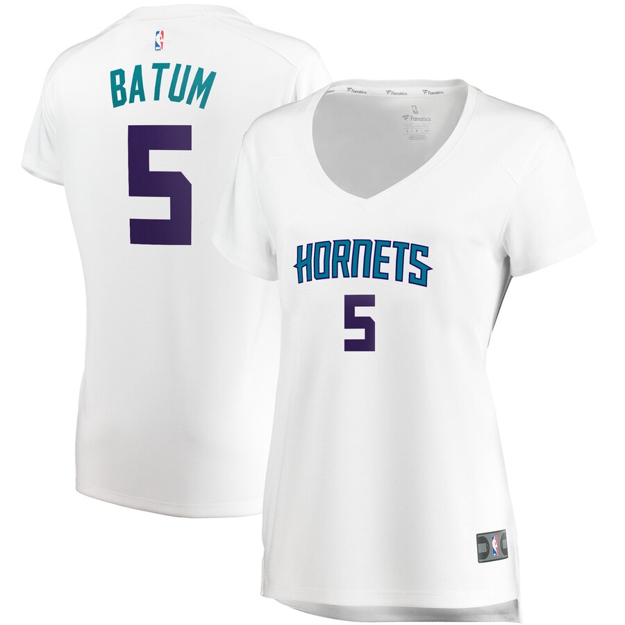 Nicolas Batum Charlotte Hornets Fanatics Branded Women's Fast Break Replica Player Jersey - Association Edition - White